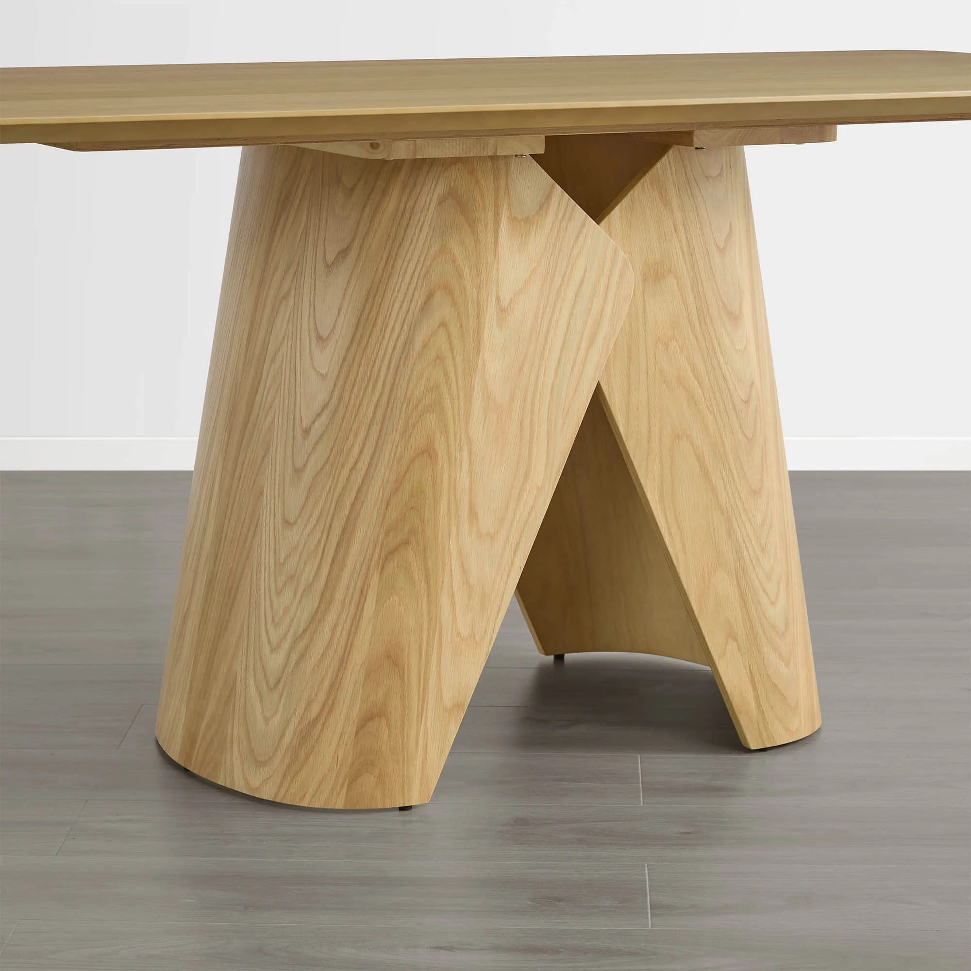 Elowen Sculptural Wood Base Dining Table - Image 9