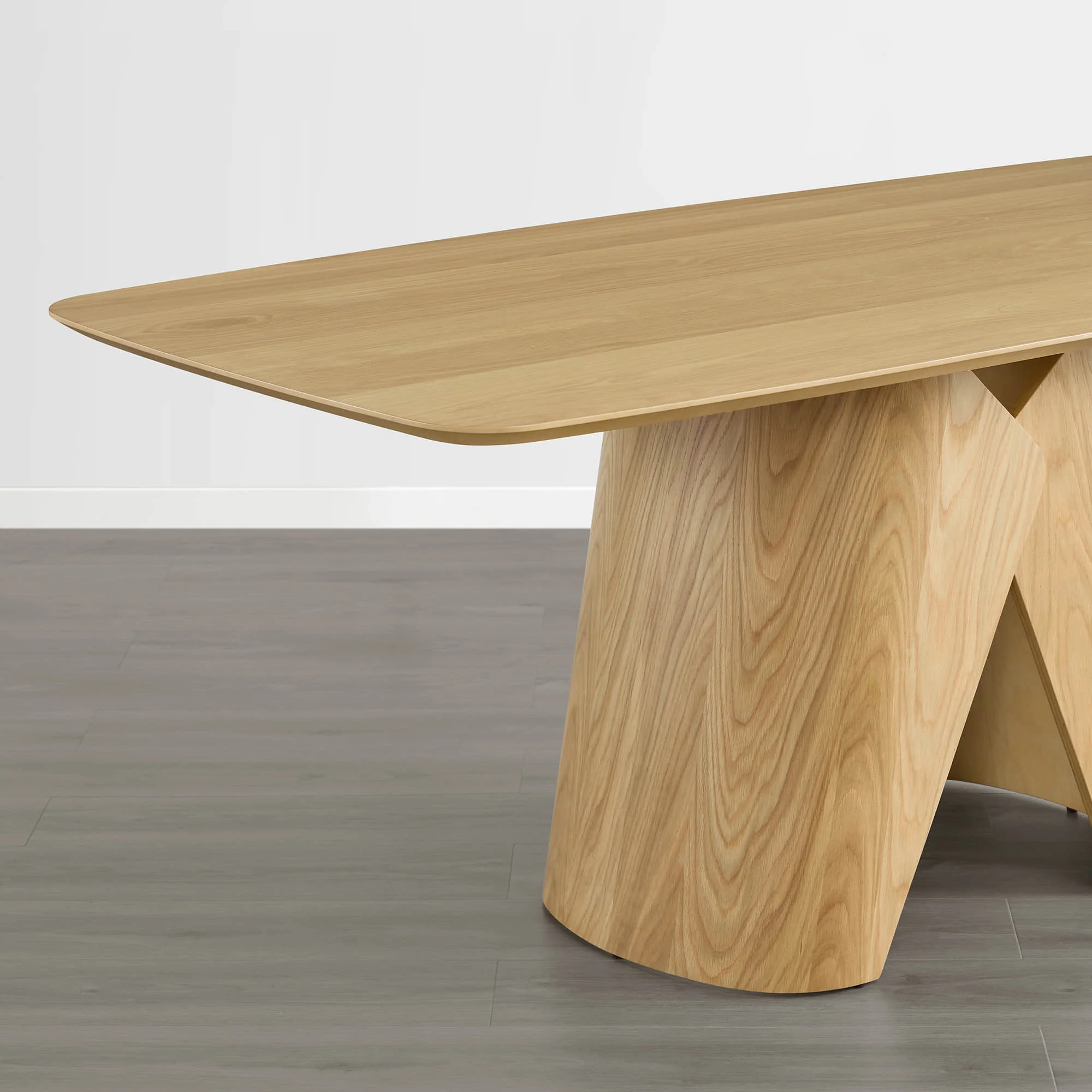 Elowen Sculptural Wood Base Dining Table - Image 10