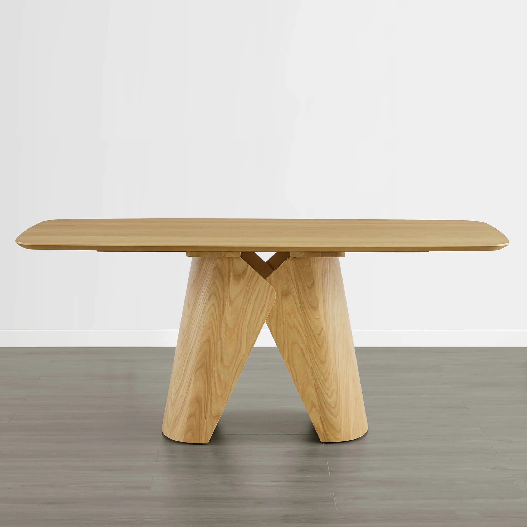 Elowen Sculptural Wood Base Dining Table - Image 6