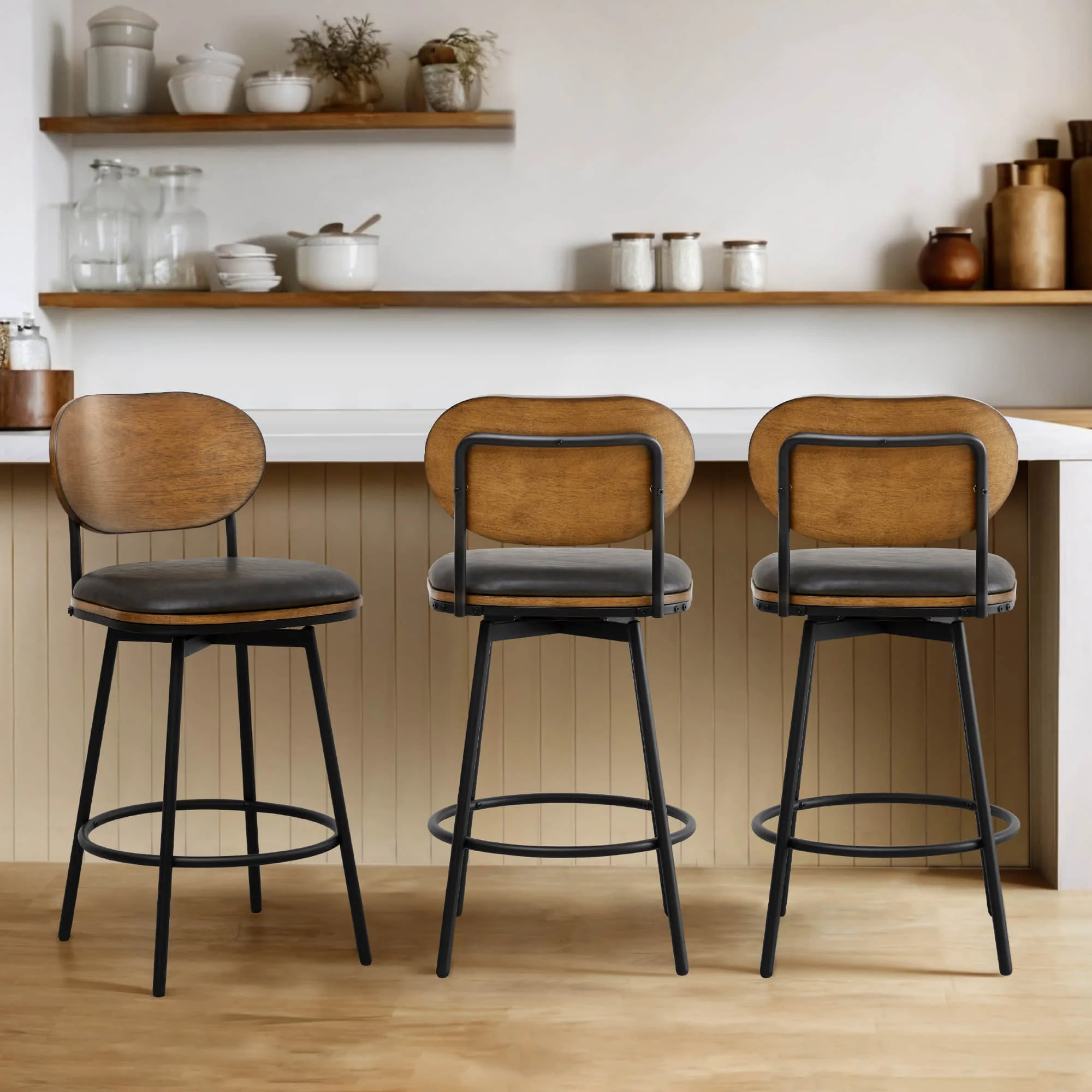 Aislinn Swivel Bar & Counter Stools - Image 86