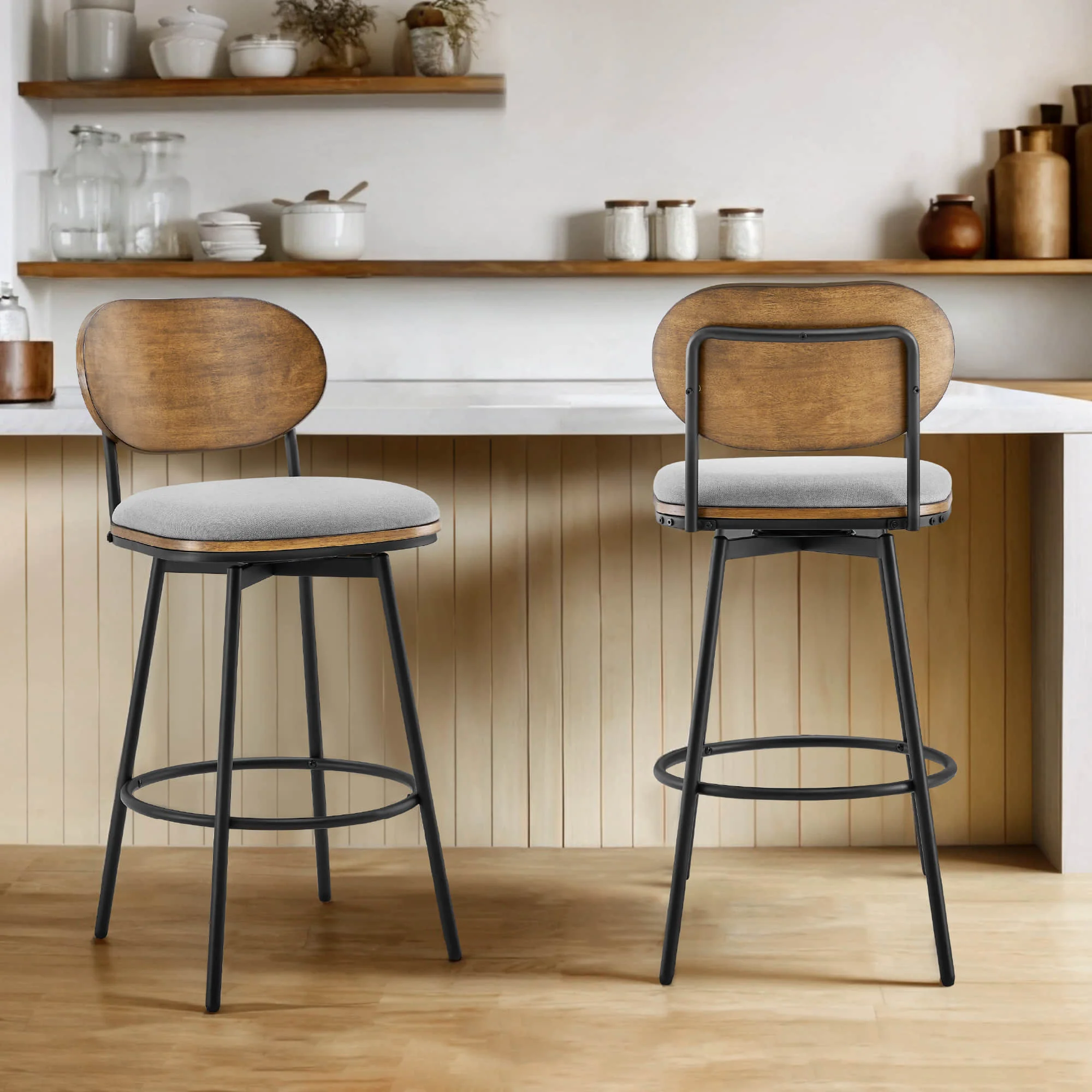 Aislinn Swivel Bar & Counter Stools - Image 89