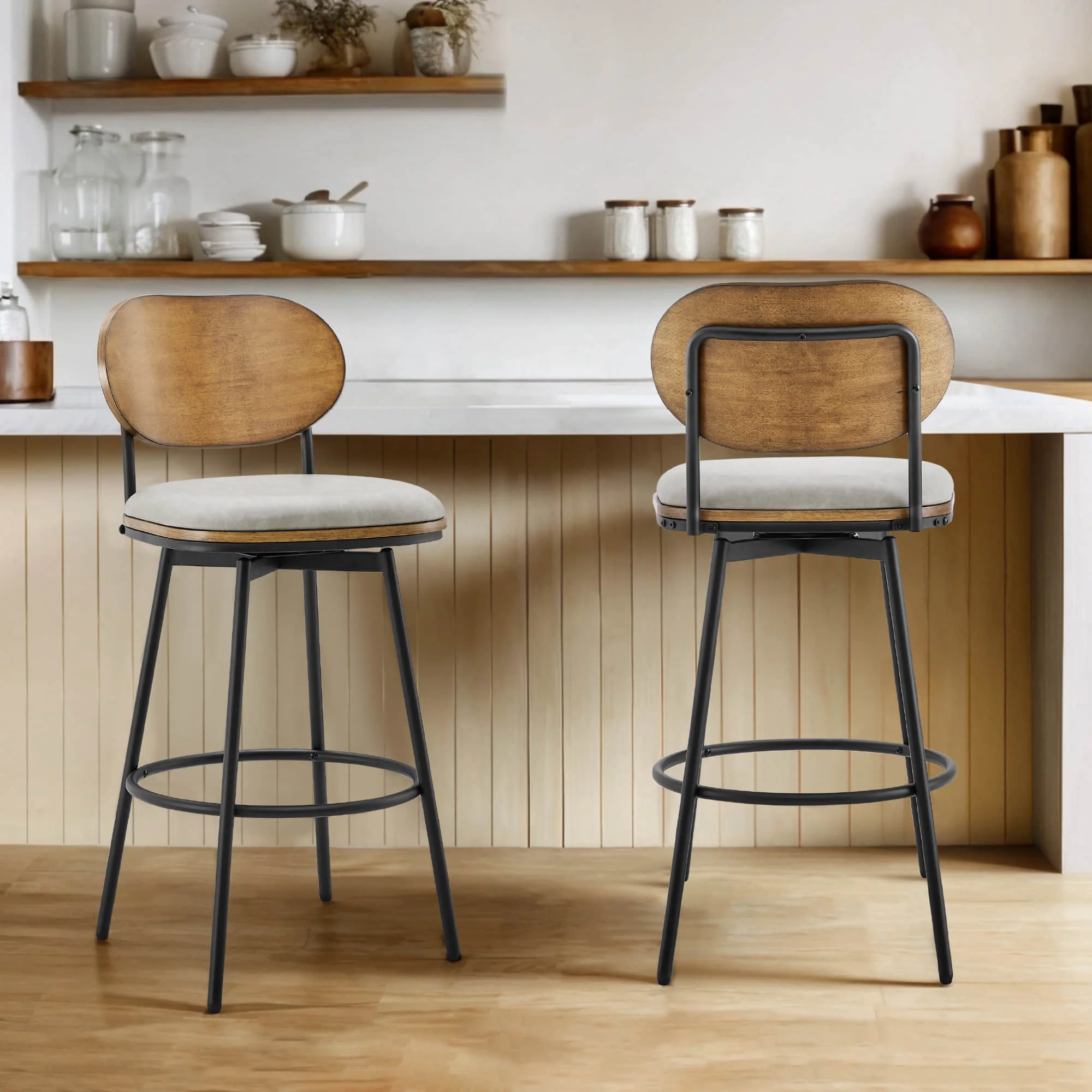 Aislinn Swivel Bar & Counter Stools - Image 91