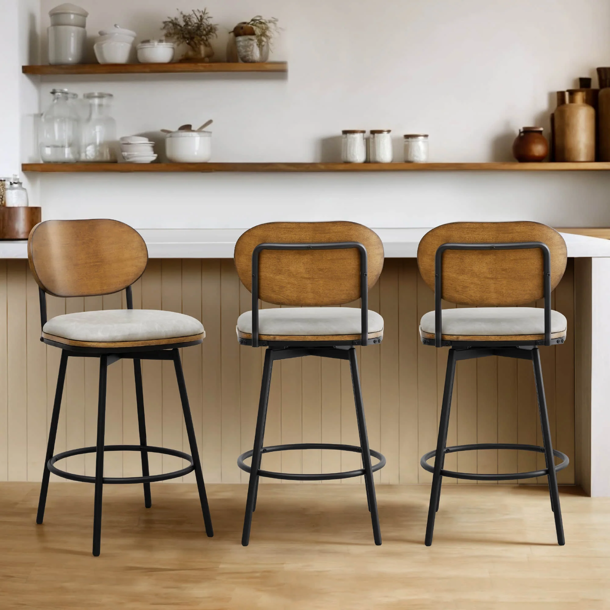 Aislinn Swivel Bar & Counter Stools - Image 92
