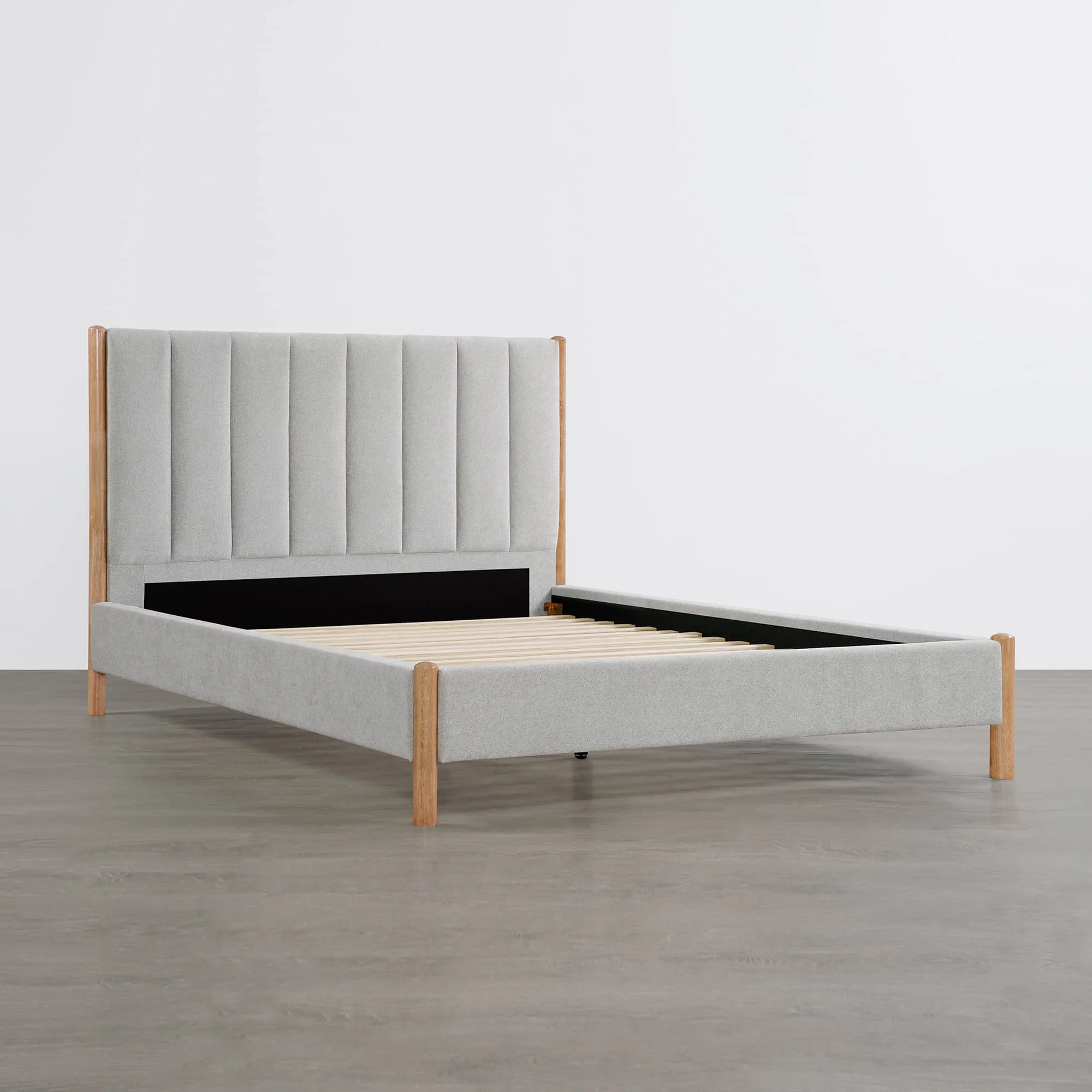 Serene Queen Contemporary Upholstered Platform Bed - Image 22