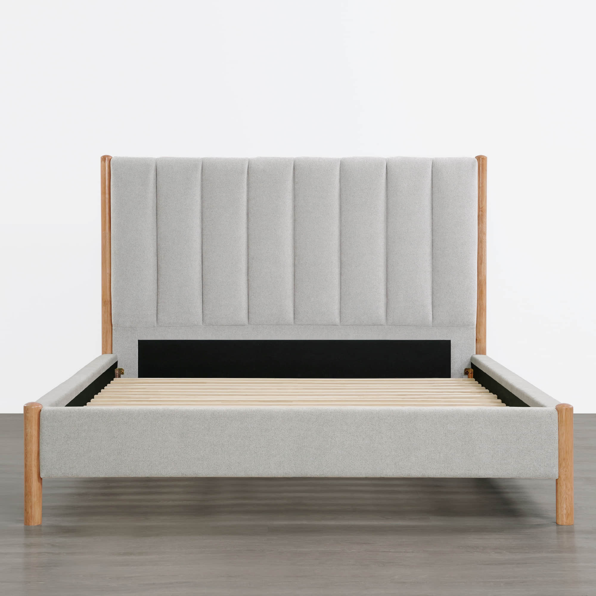 Serene Queen Contemporary Upholstered Platform Bed - Image 21