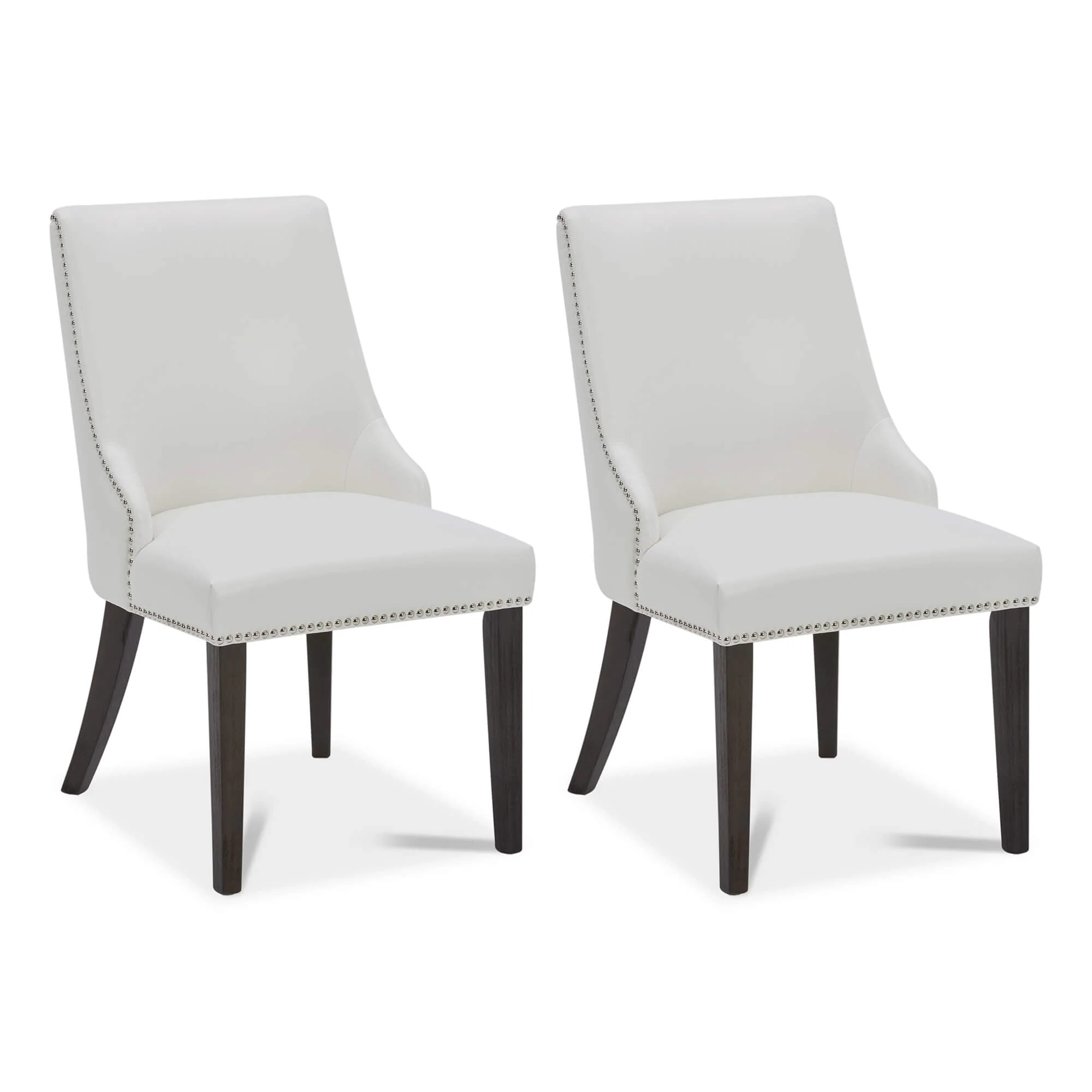 Asher Upholstered Dining Chair with Nailhead Trim (Set of 2) - Image 14