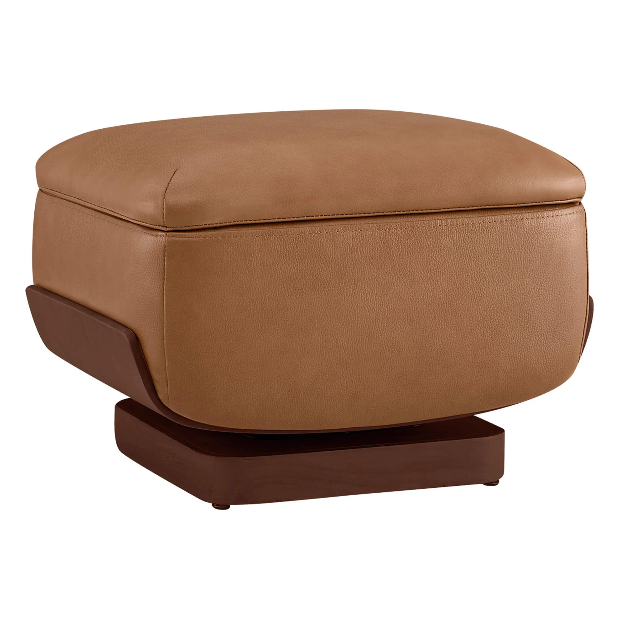 Aspen Modern Round Swivel Chair with Storage Ottoman - Image 20