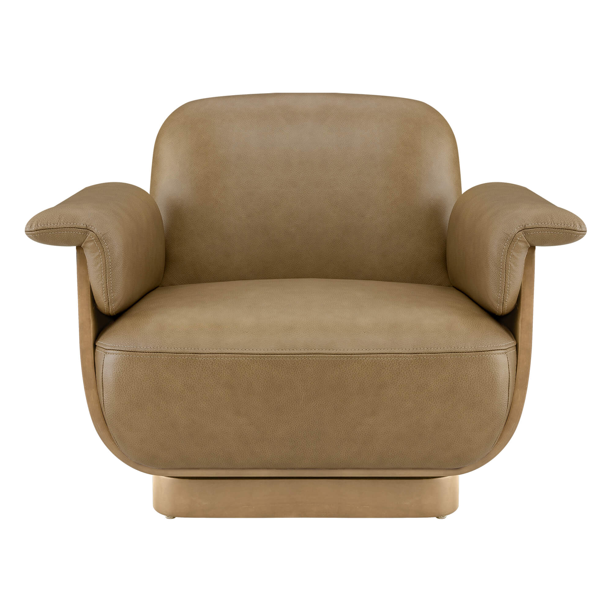 Aspen Modern Round Swivel Chair with Storage Ottoman - Image 38