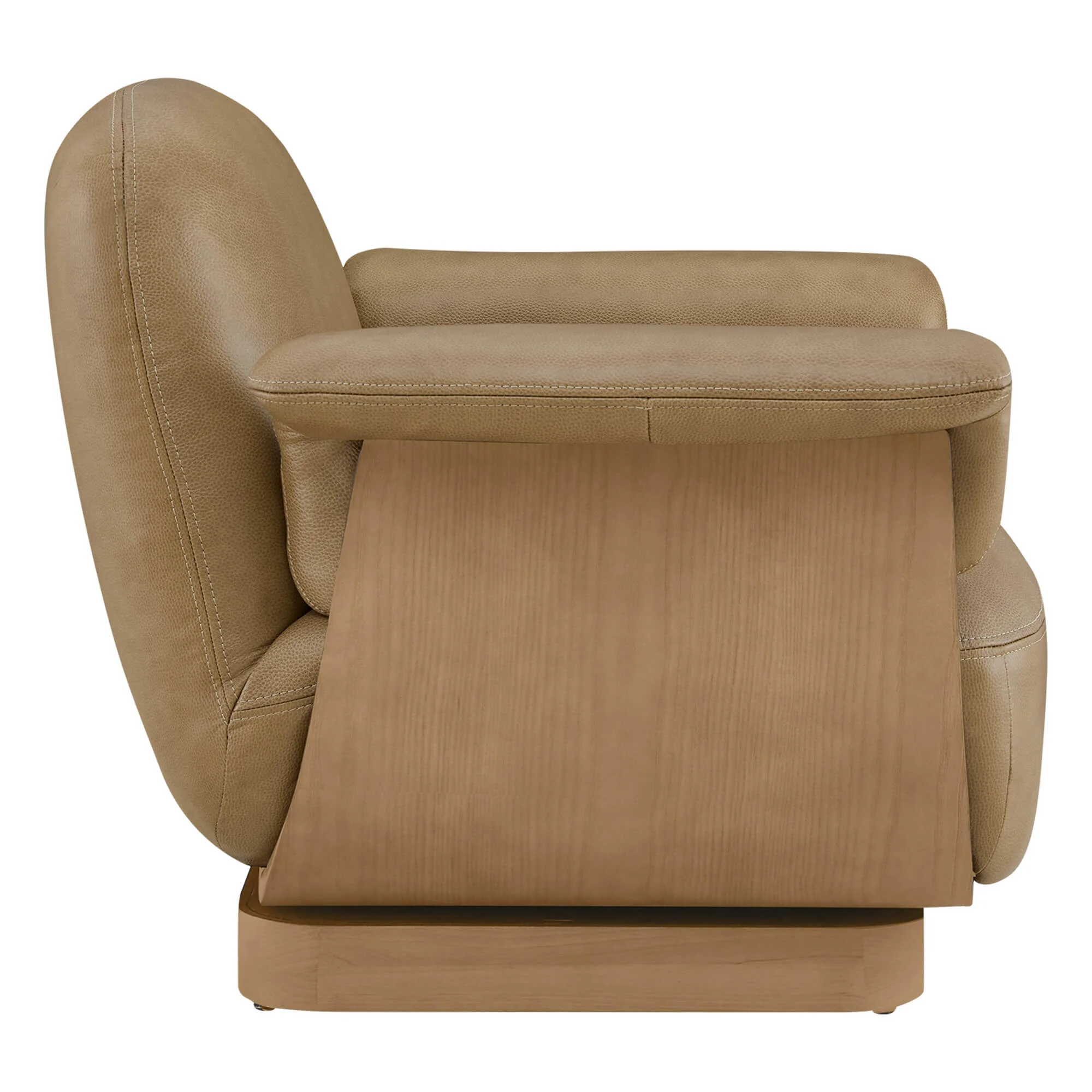 Aspen Modern Round Swivel Chair with Storage Ottoman - Image 39