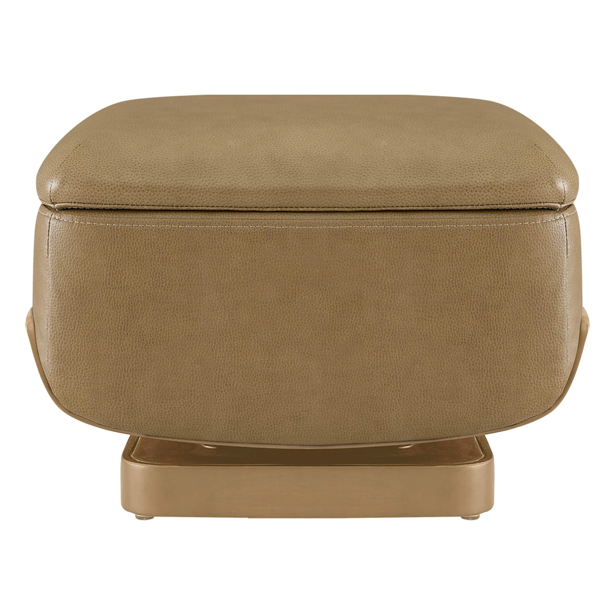 Aspen Modern Round Swivel Chair with Storage Ottoman - Image 41
