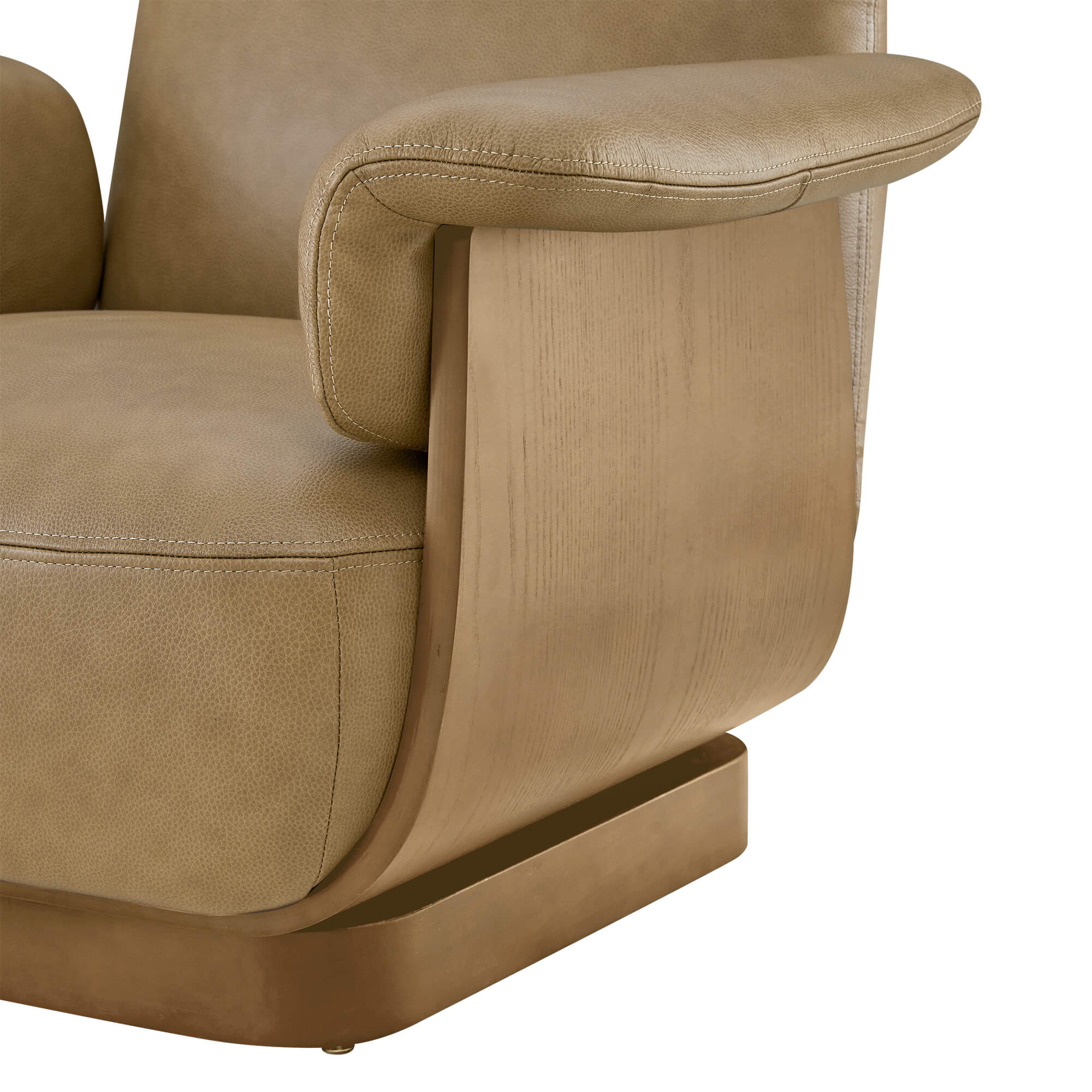 Aspen Modern Round Swivel Chair with Storage Ottoman - Image 46