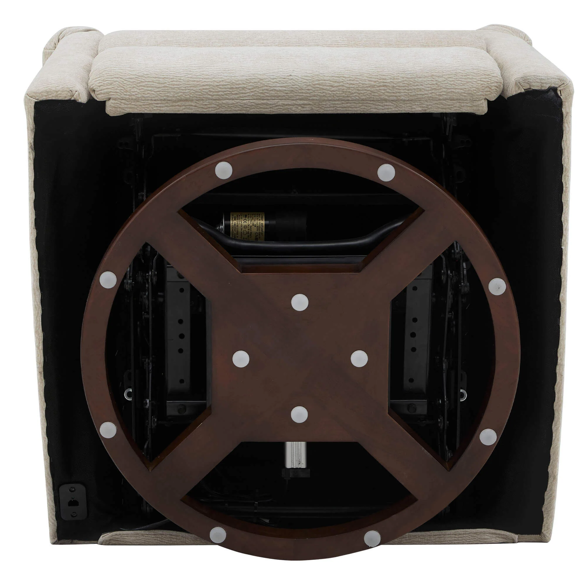 Aurora Power Swivel Nursery Glider Recliner - Image 29