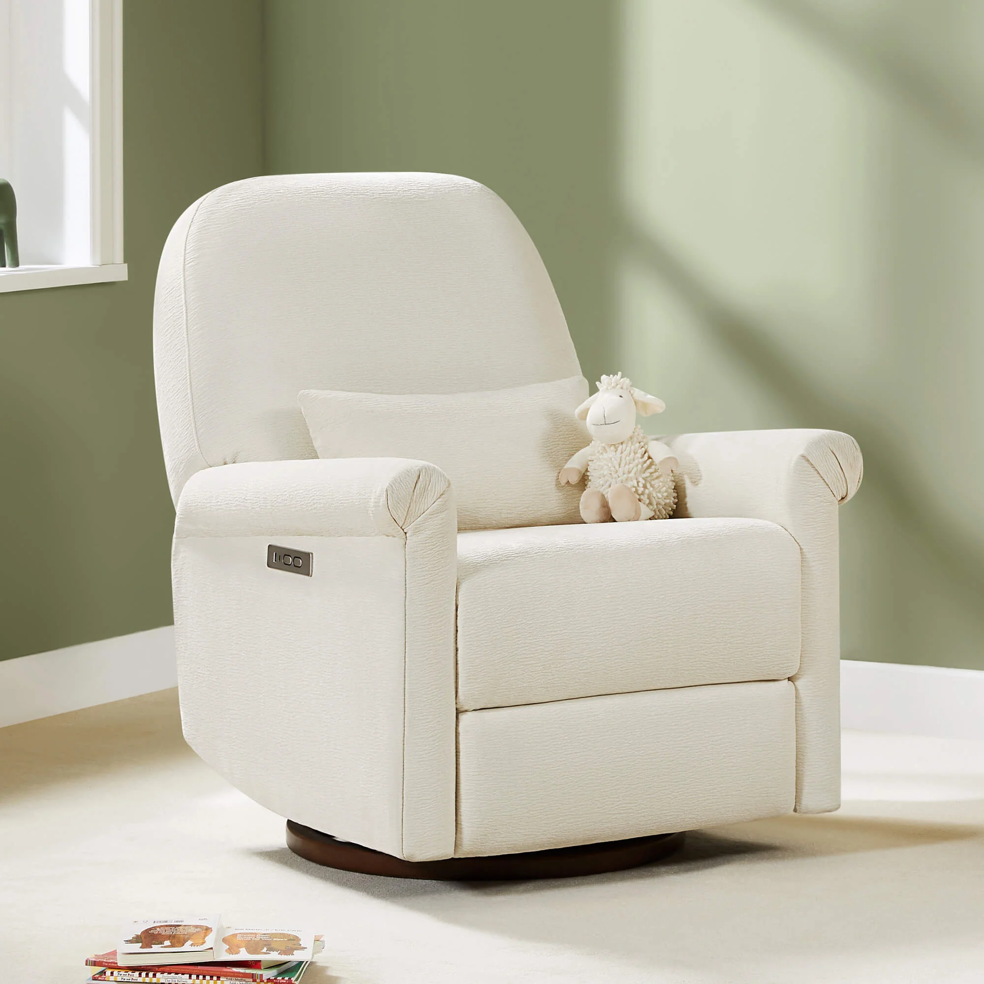 Aurora Power Swivel Nursery Glider Recliner - Image 3