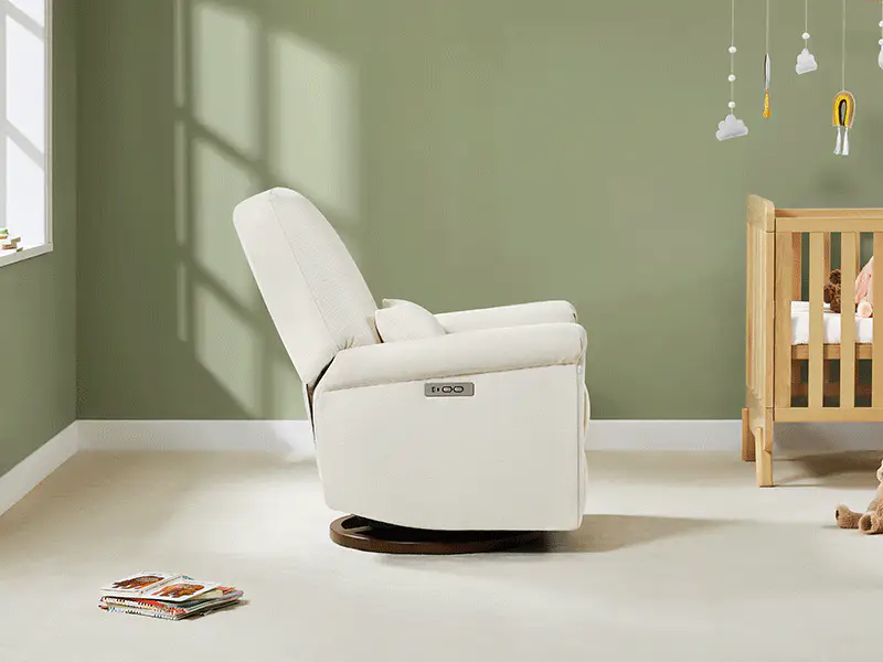 Aurora Power Swivel Nursery Glider Recliner - Image 38