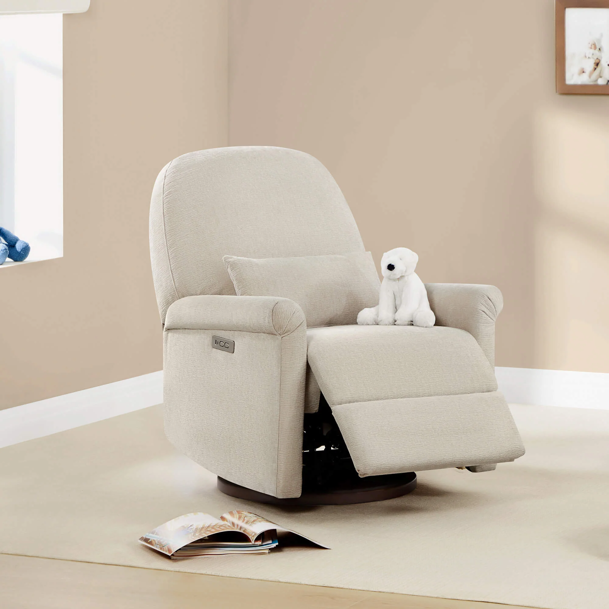 Aurora Power Swivel Nursery Glider Recliner - Image 41