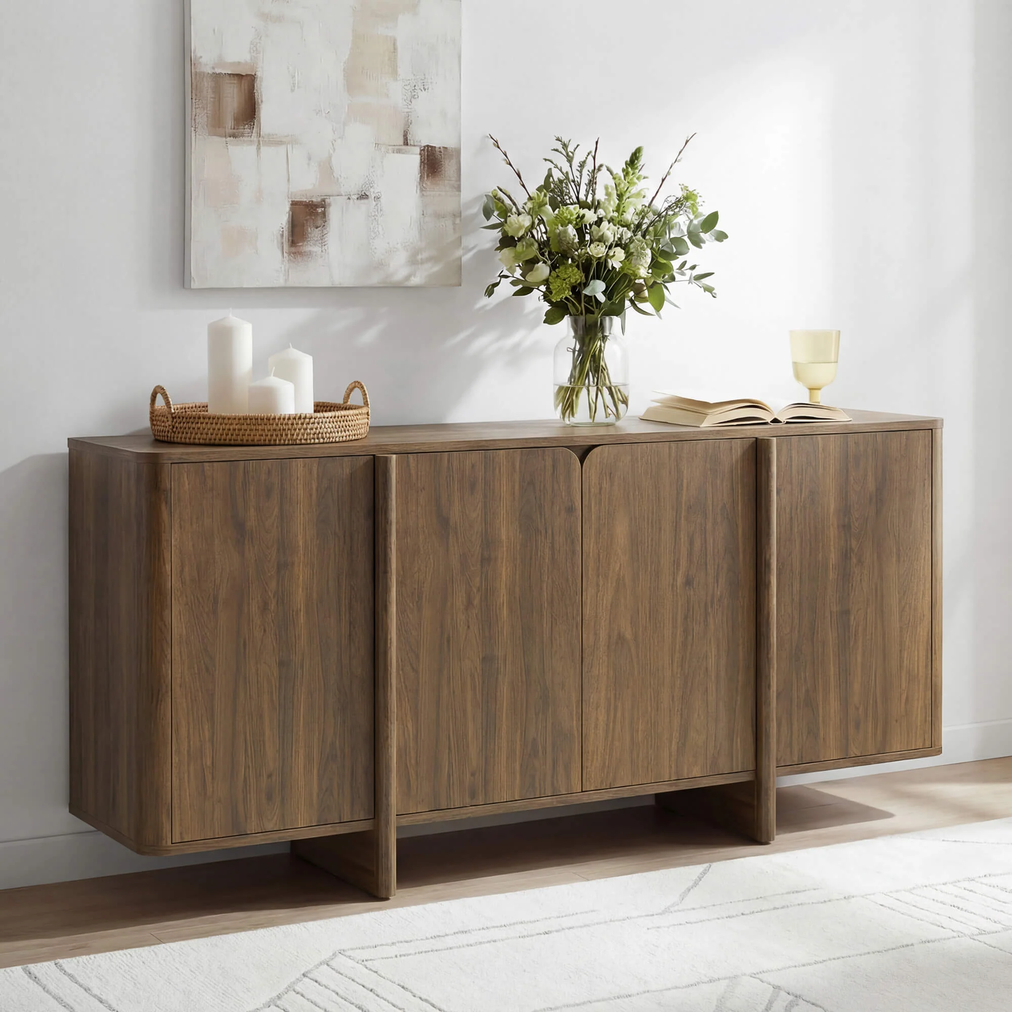 67” Bennett Modern Spacious Multi-Zone Sideboard - Image 28
