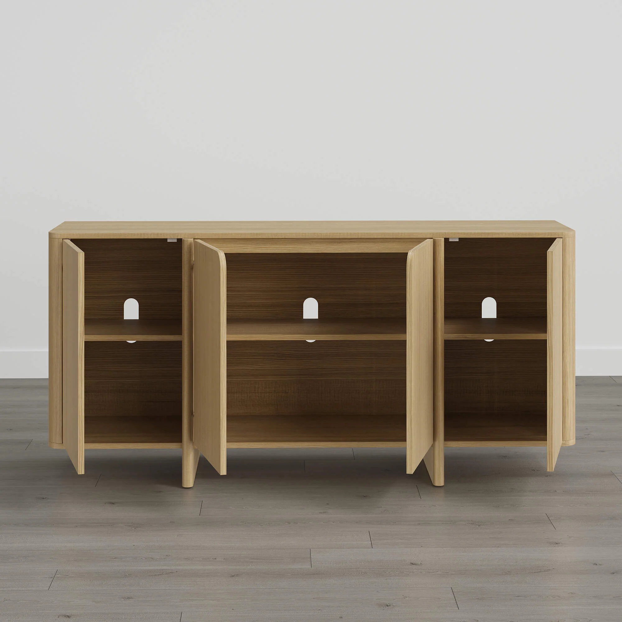 67” Bennett Modern Spacious Multi-Zone Sideboard - Image 3