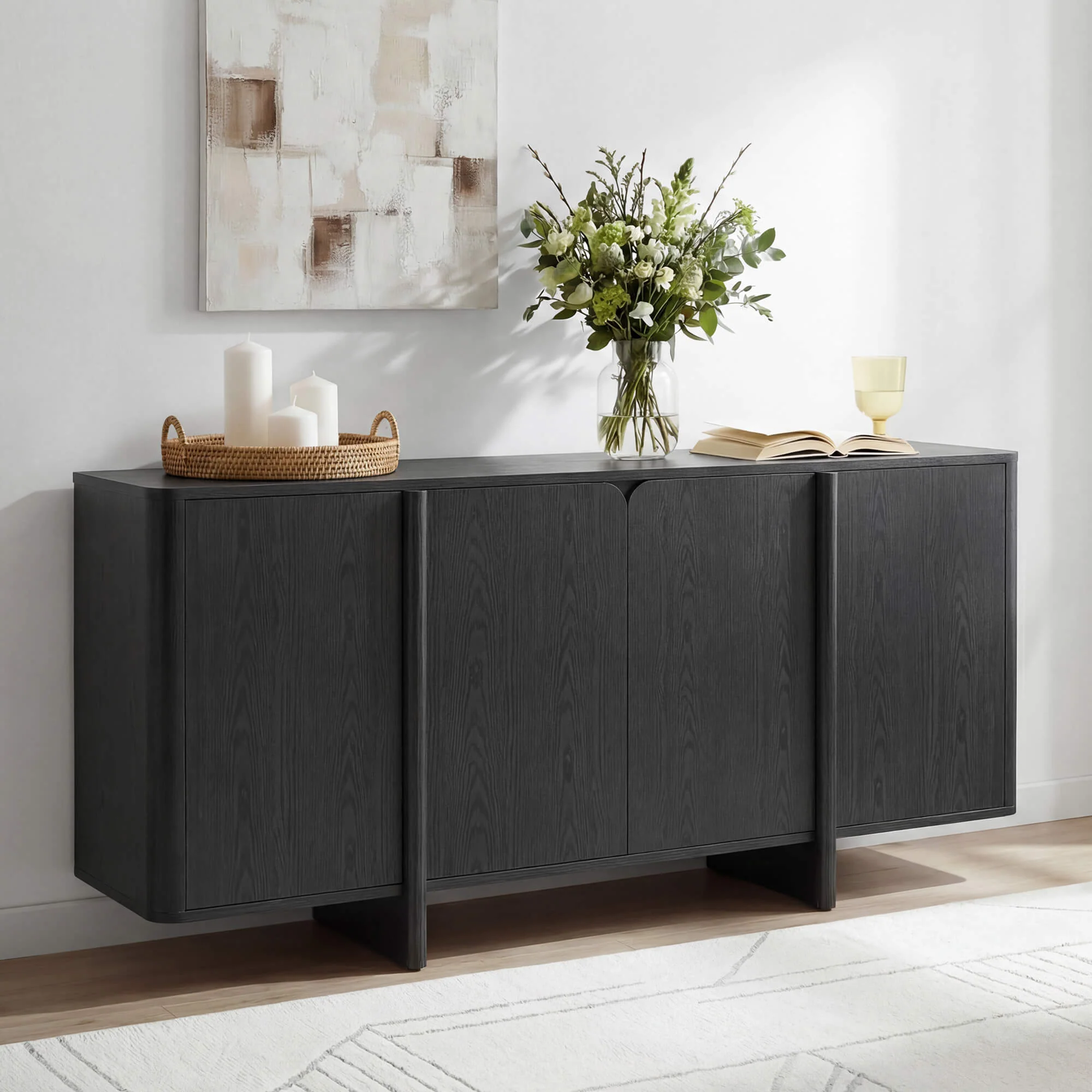 67” Bennett Modern Spacious Multi-Zone Sideboard - Image 30
