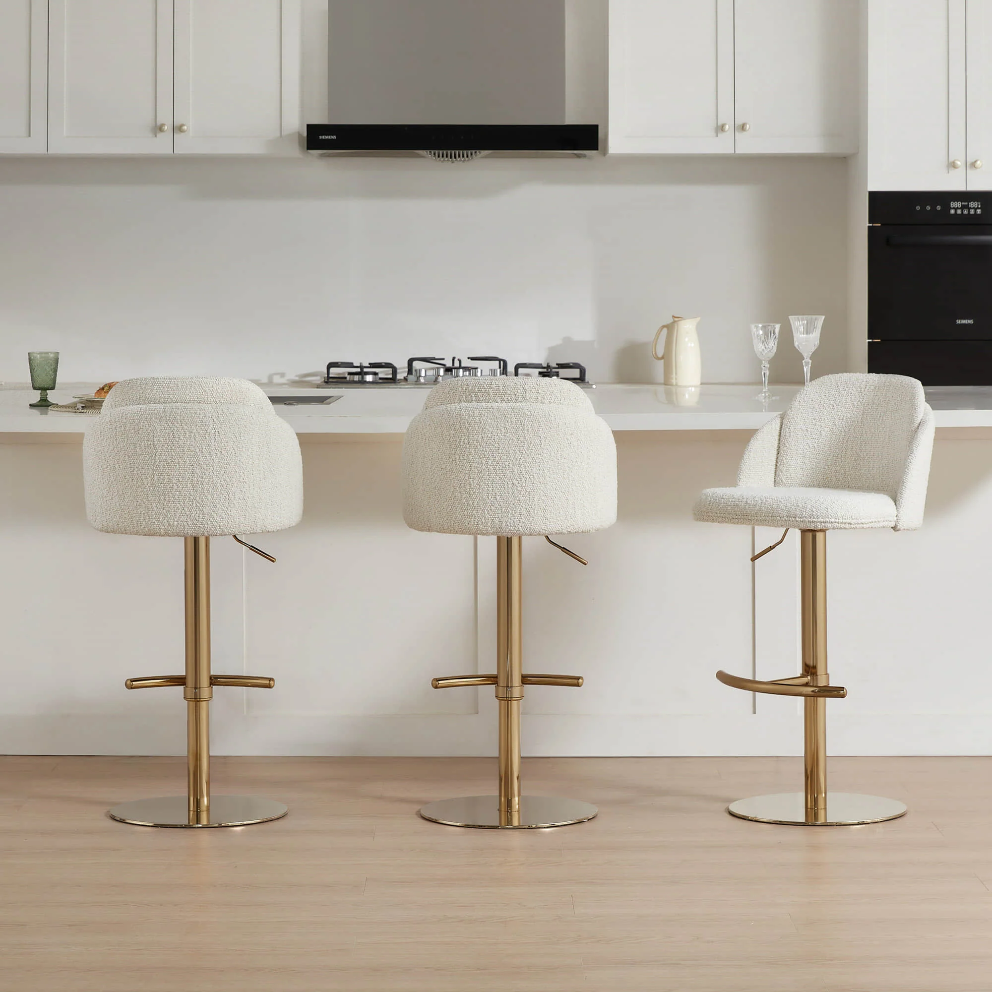 Blythe Upholstered Adjustable Height Swivel Bar & Counter Stools - Image 17