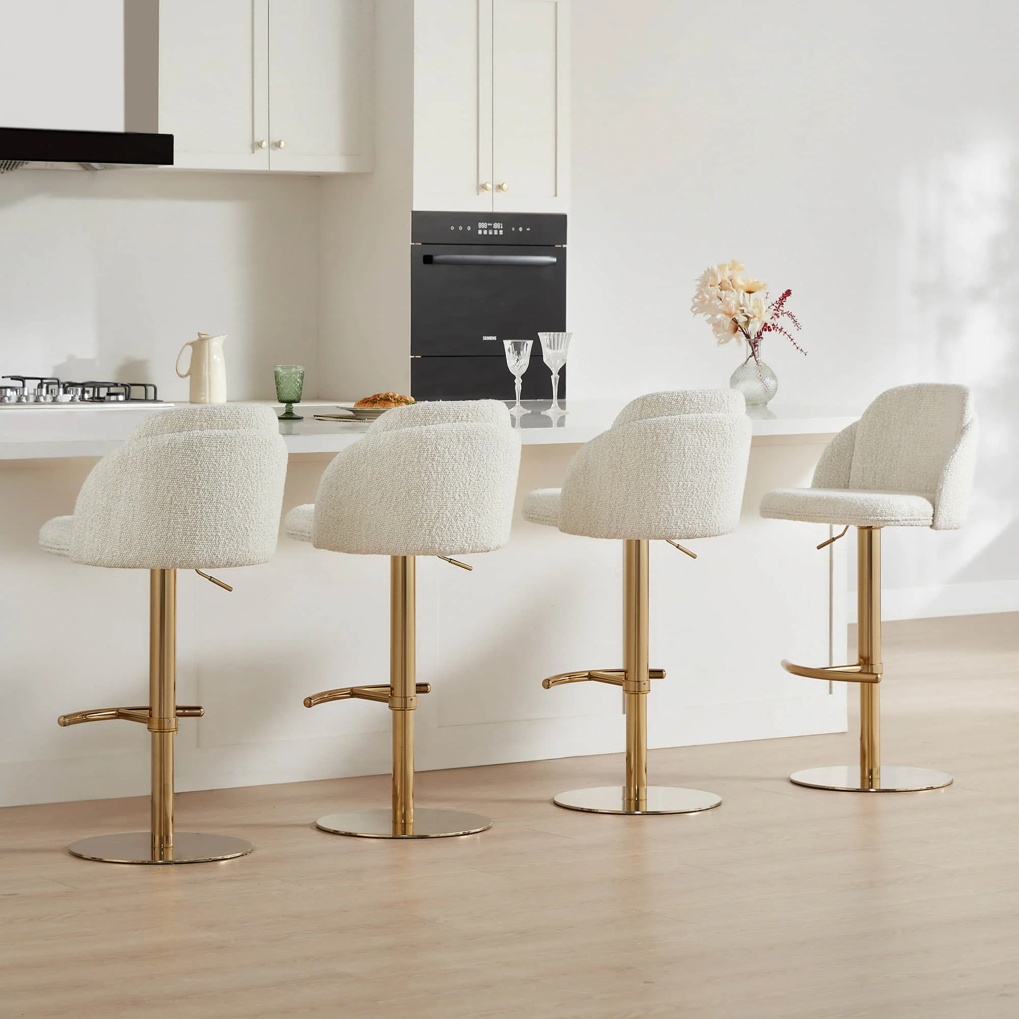 Blythe Upholstered Adjustable Height Swivel Bar & Counter Stools - Image 27