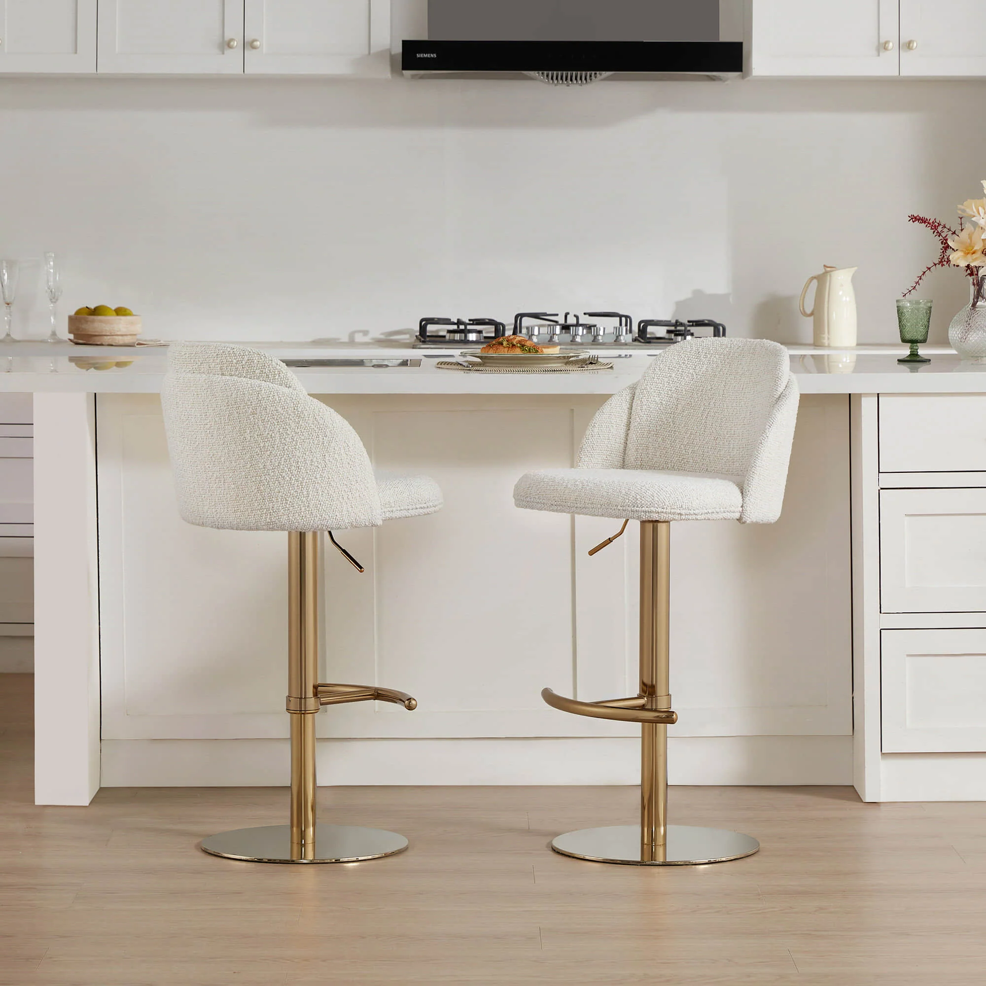 Blythe Upholstered Adjustable Height Swivel Bar & Counter Stools - Image 29