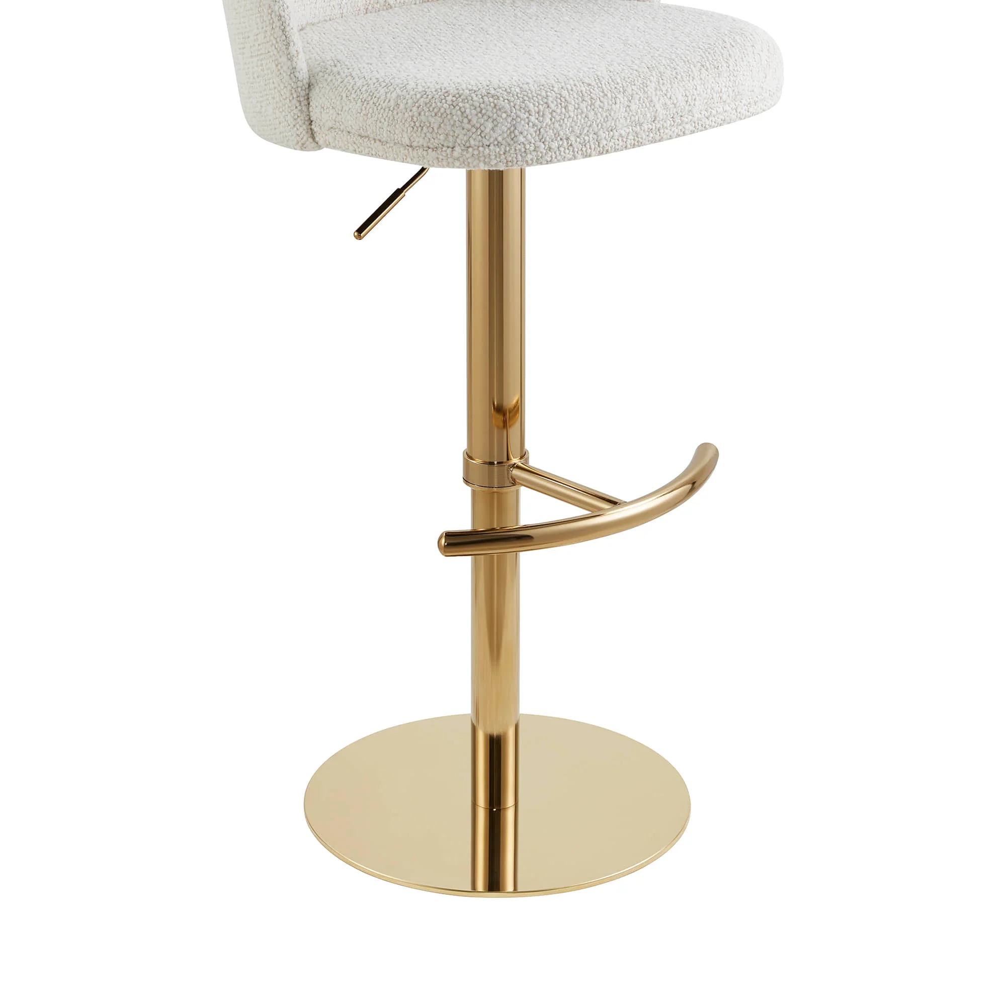 Blythe Upholstered Adjustable Height Swivel Bar & Counter Stools - Image 3