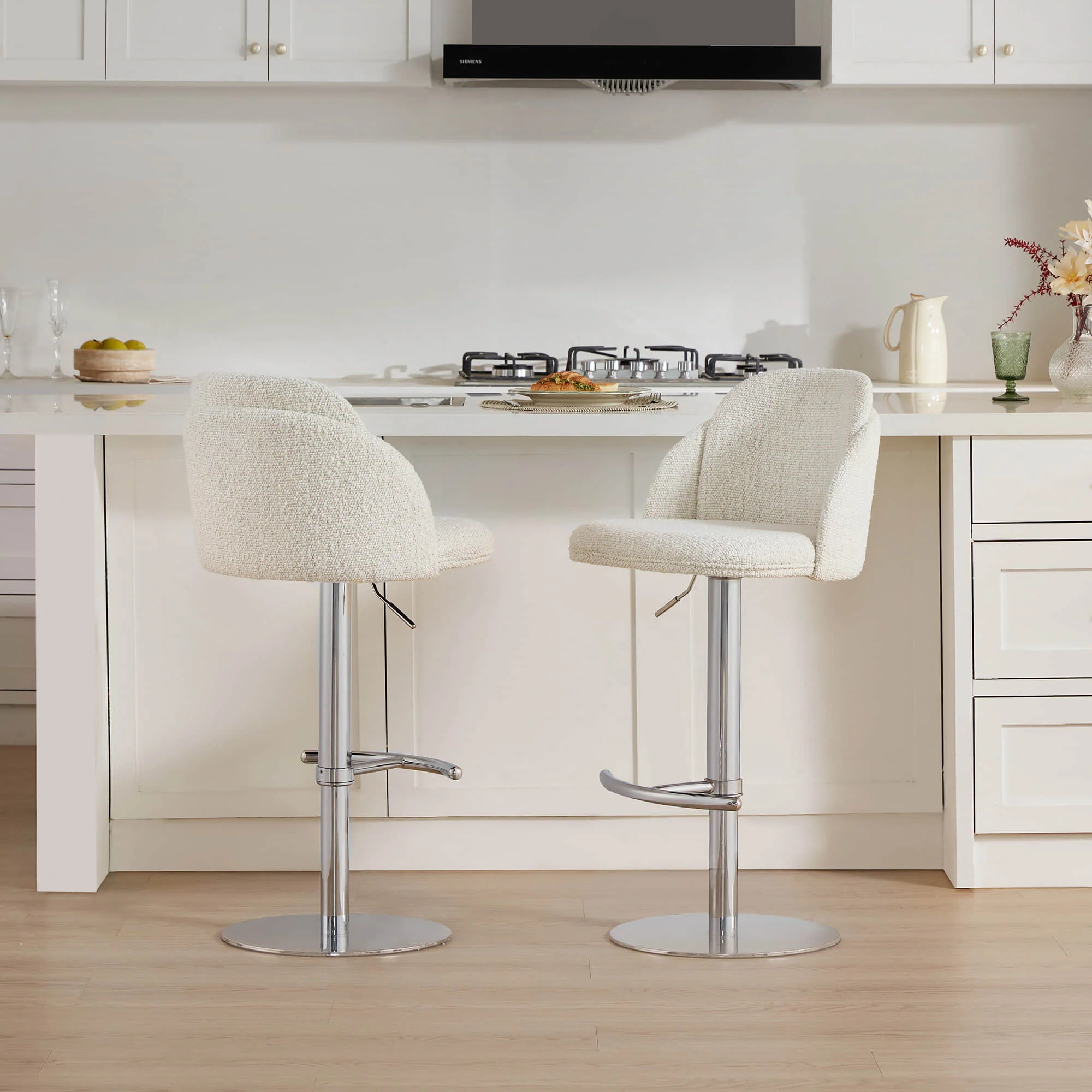 Blythe Upholstered Adjustable Height Swivel Bar & Counter Stools - Image 43