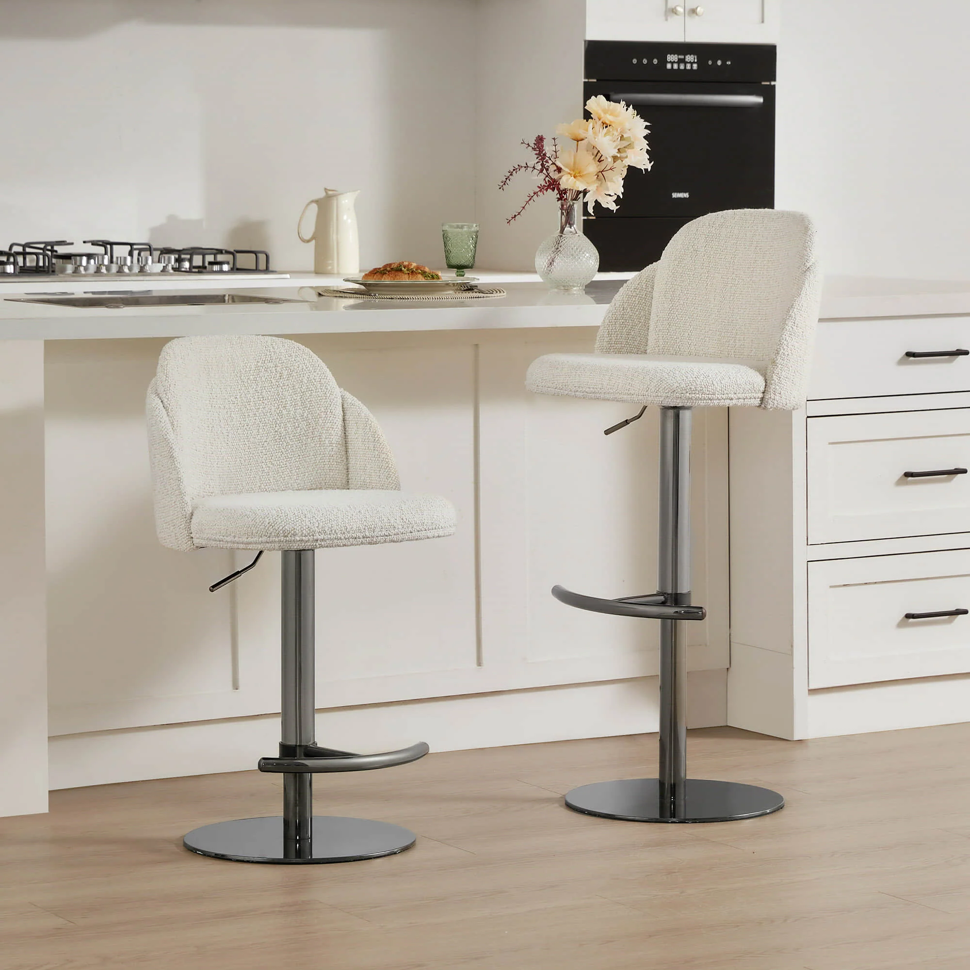 Blythe Upholstered Adjustable Height Swivel Bar & Counter Stools - Image 51