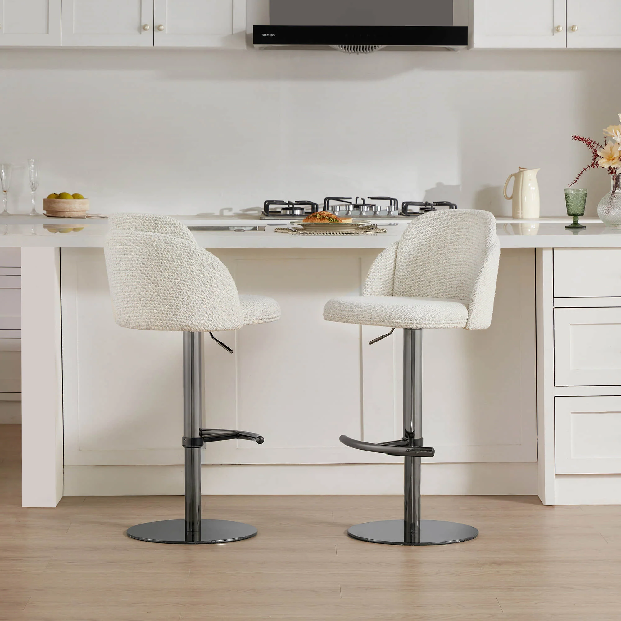 Blythe Upholstered Adjustable Height Swivel Bar & Counter Stools - Image 52