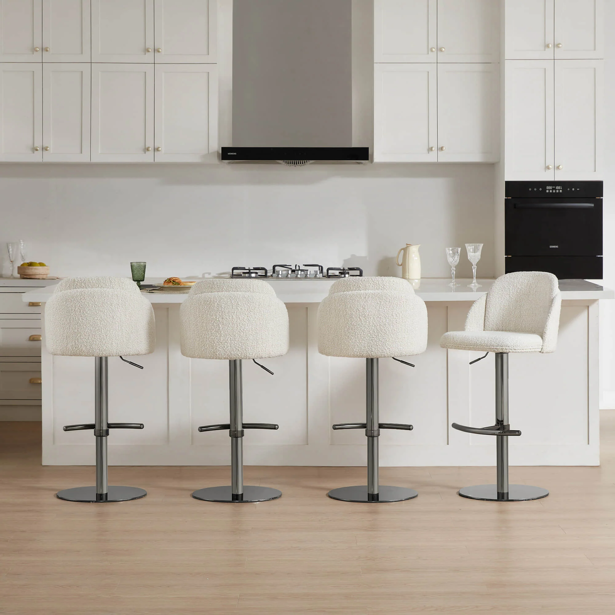 Blythe Upholstered Adjustable Height Swivel Bar & Counter Stools - Image 54