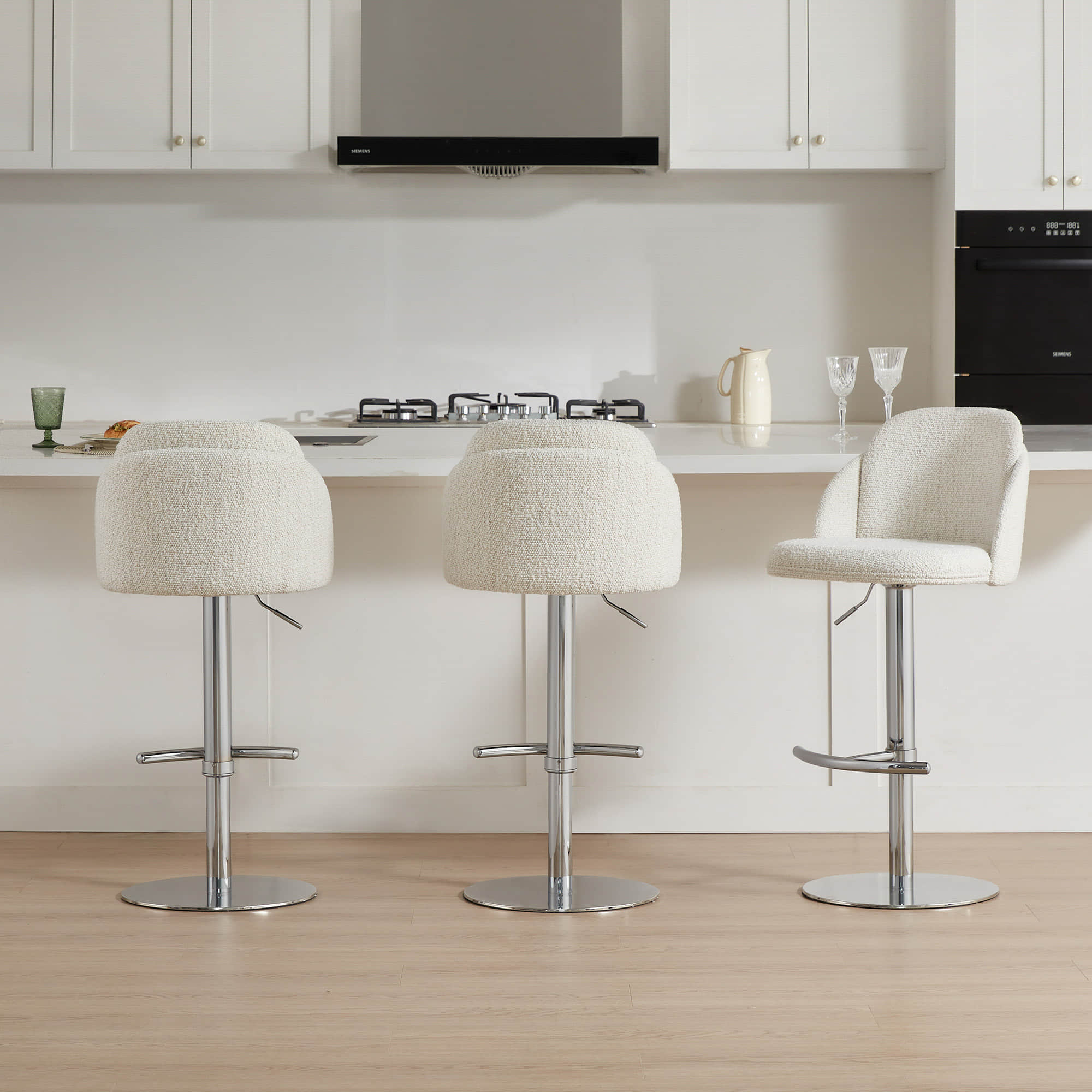 Blythe Upholstered Adjustable Height Swivel Bar & Counter Stools - Image 60