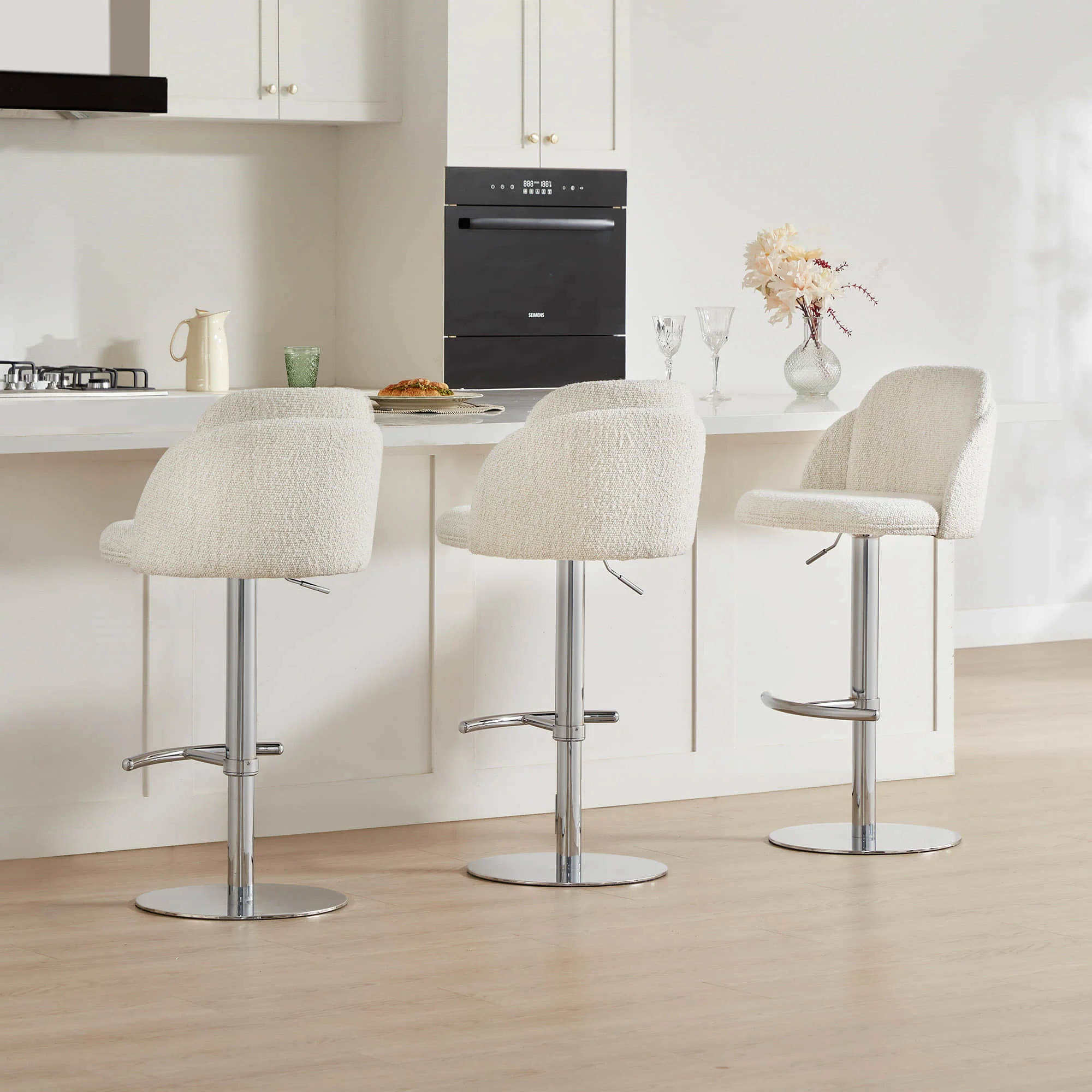 Blythe Upholstered Adjustable Height Swivel Bar & Counter Stools - Image 61