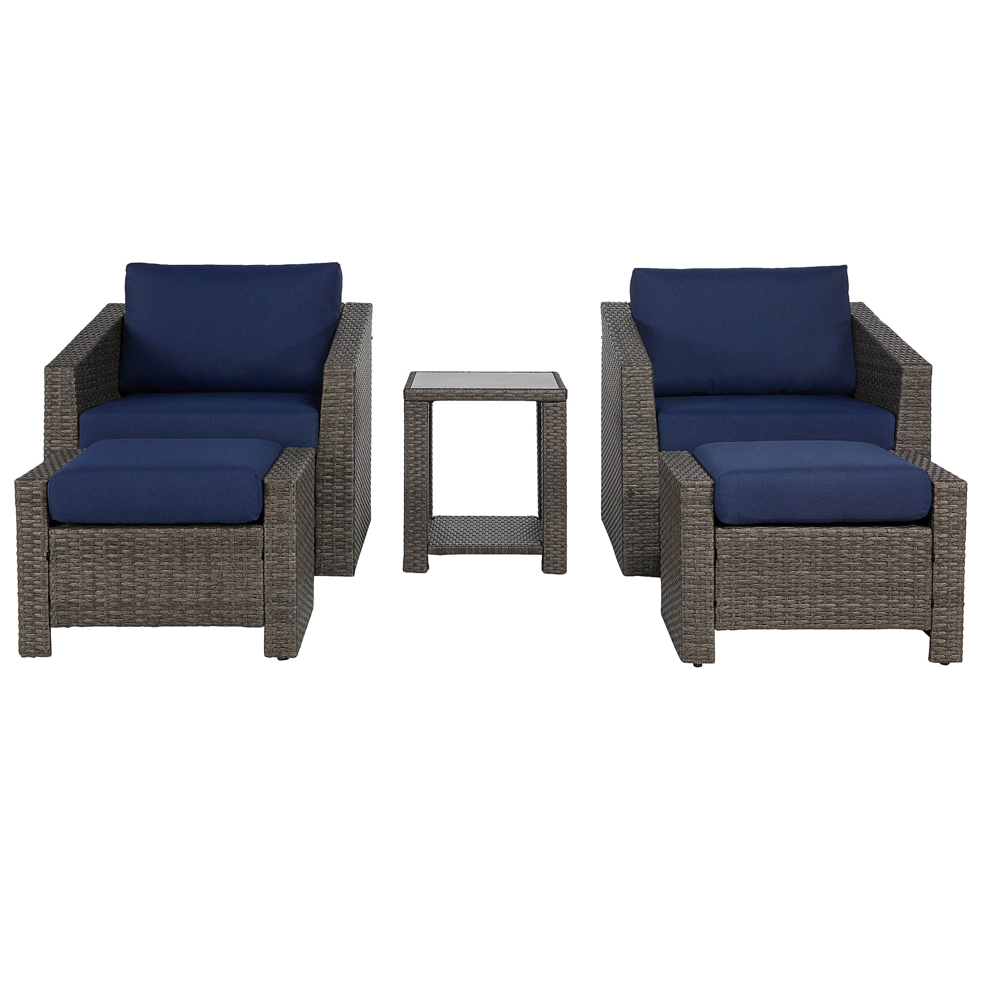Calum Rattan Outdoor 5-Piece Patio Set - Image 46