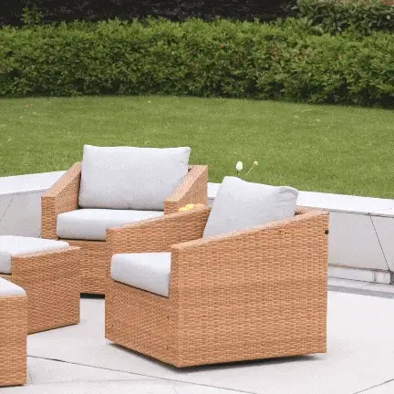 Calum Rattan Outdoor 5-Piece Patio Set - Image 79
