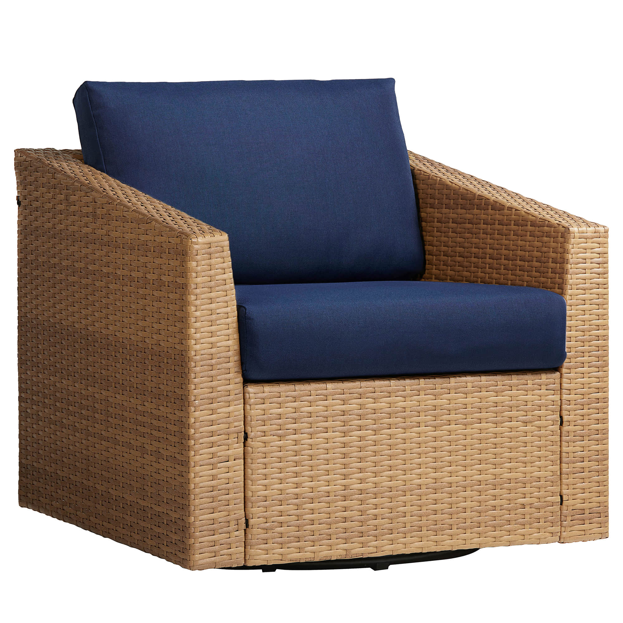Calum Rattan Outdoor Swivel Accent Chair - Image 16