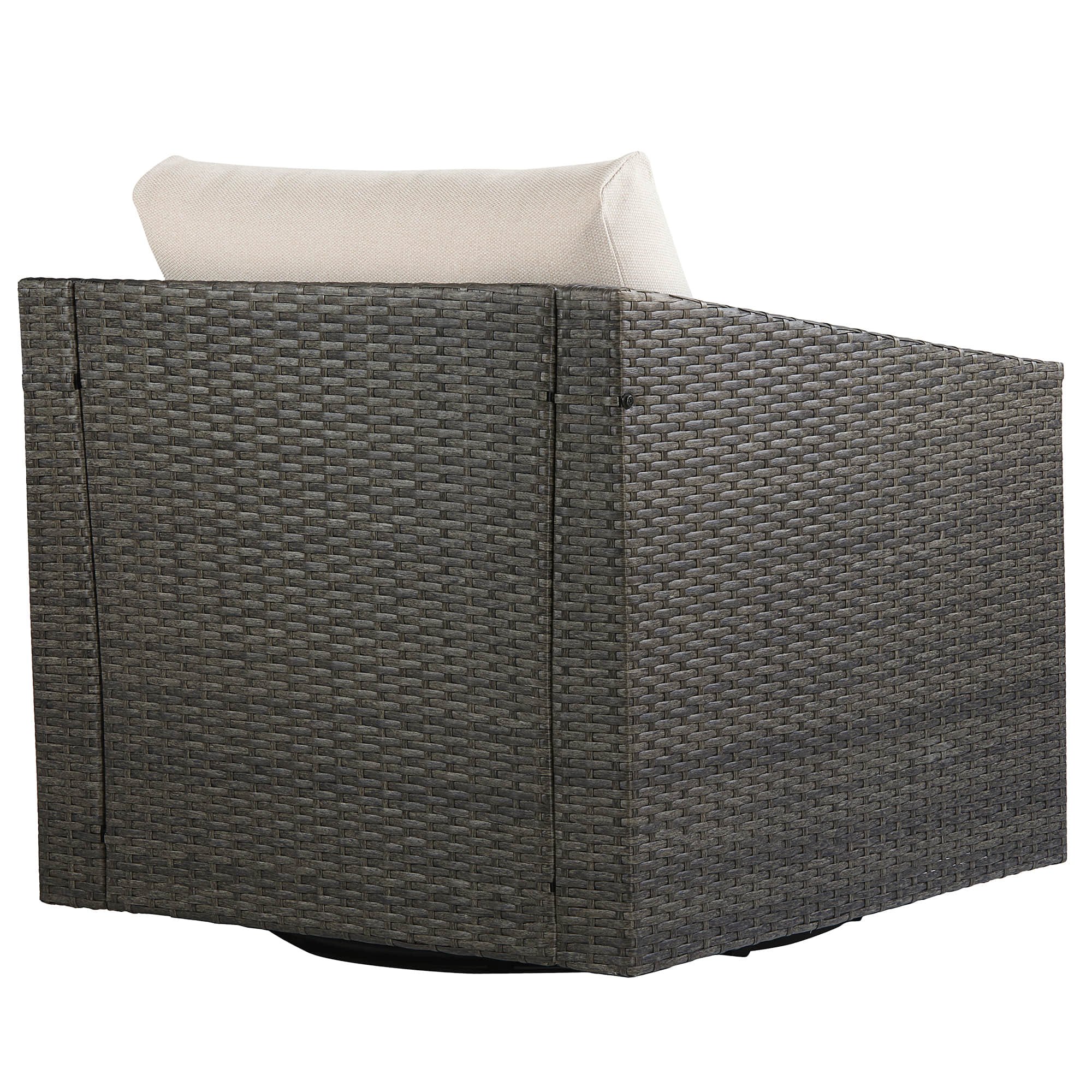 Calum Rattan Outdoor Swivel Accent Chair - Image 21
