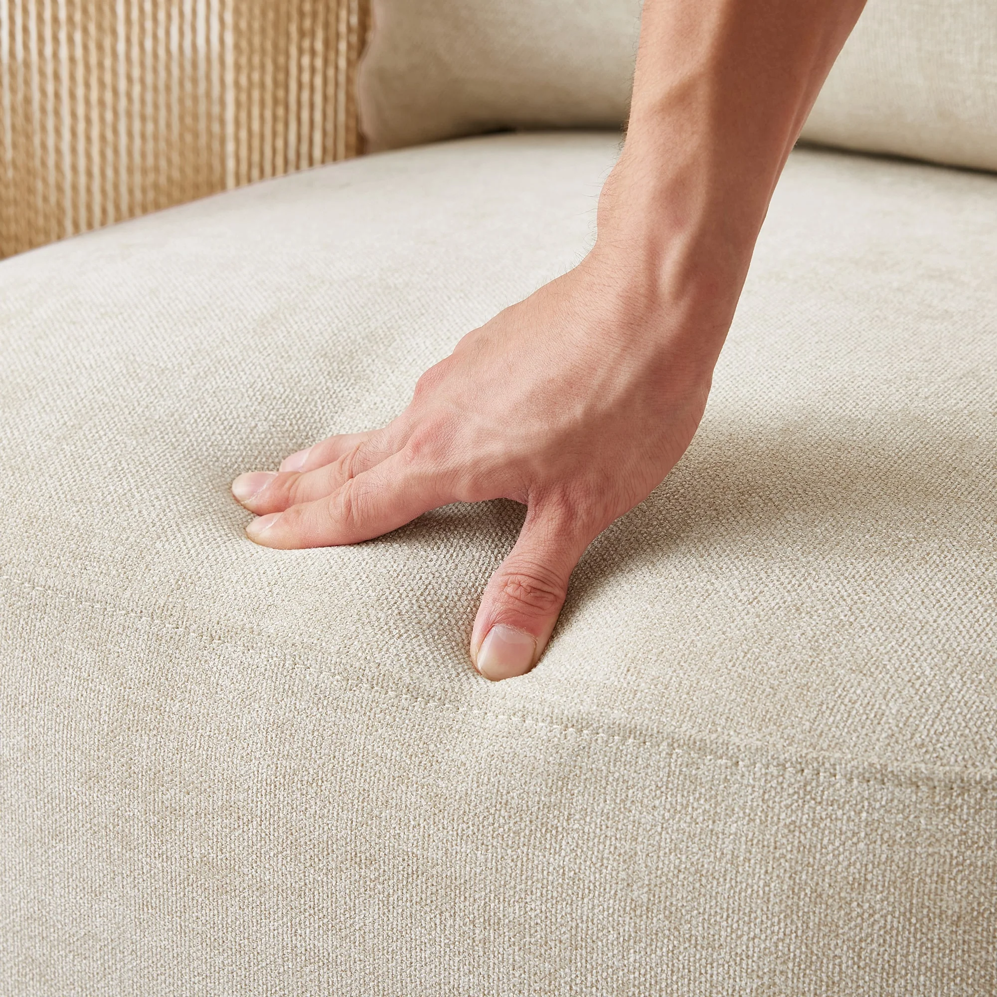 Carl Modern Swivel Rope Accent Chair - Image 12