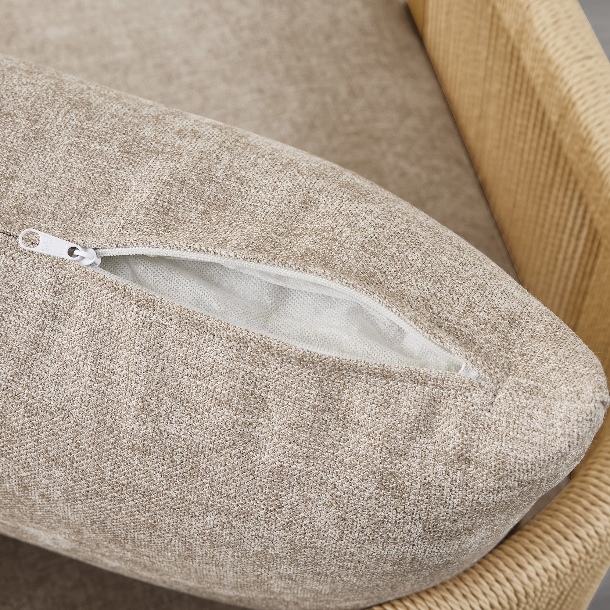 Carl Modern Swivel Rope Accent Chair - Image 9