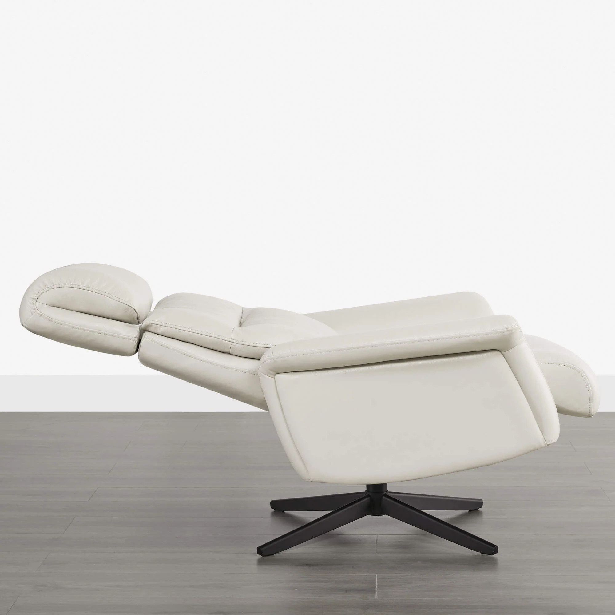 Cary Genuine Leather Swivel Reclining Chair & Ottoman - Image 20