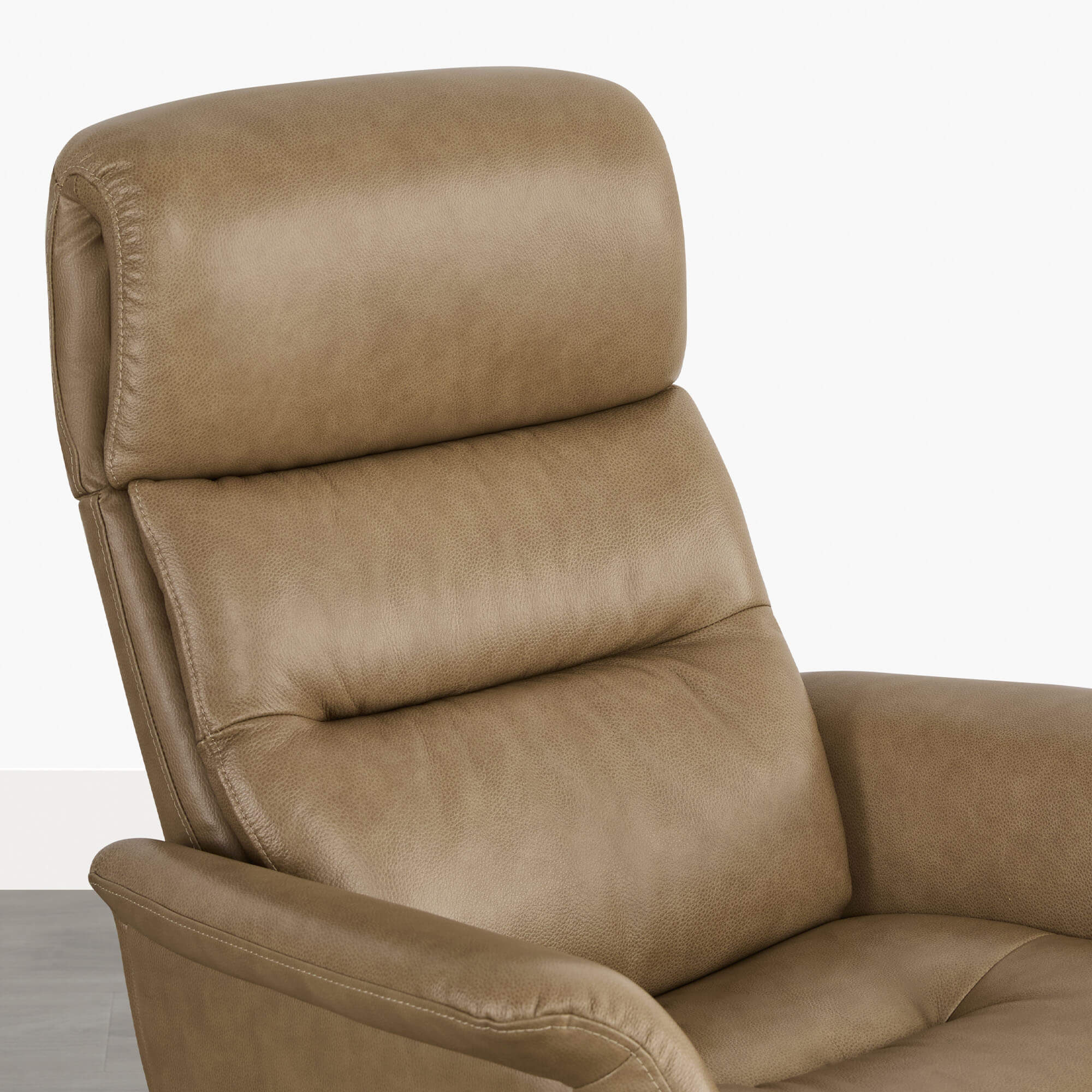 Cary Genuine Leather Swivel Reclining Chair & Ottoman - Image 52