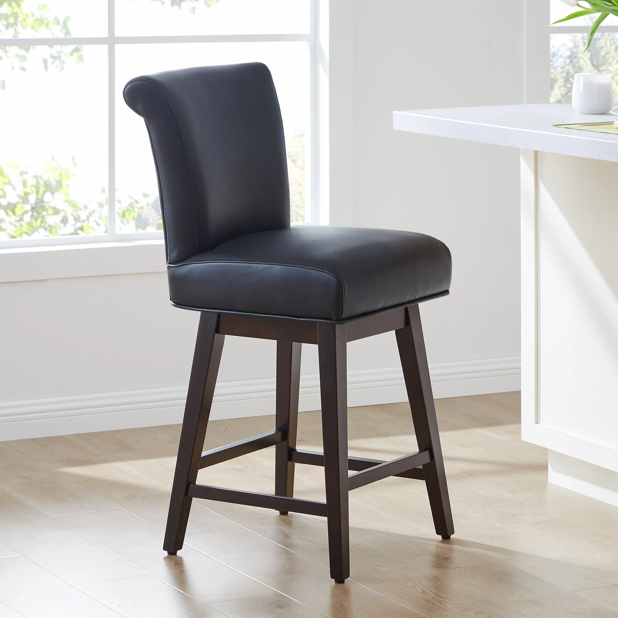 Alina Modern Swivel Bar & Counter Stool - Image 17