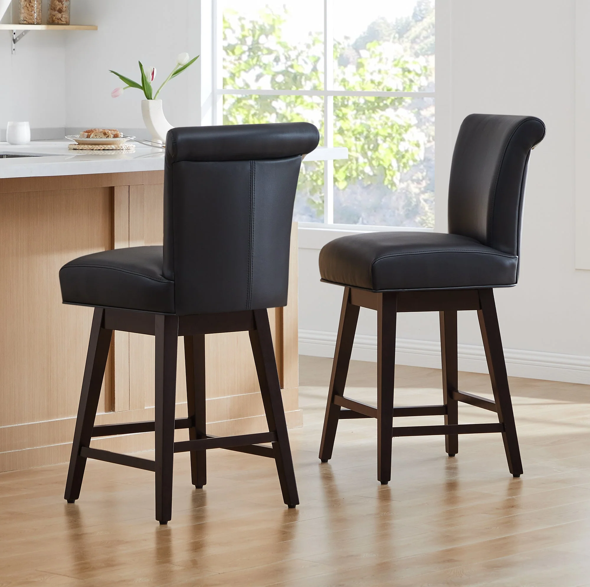 Alina Modern Swivel Bar & Counter Stool - Image 22