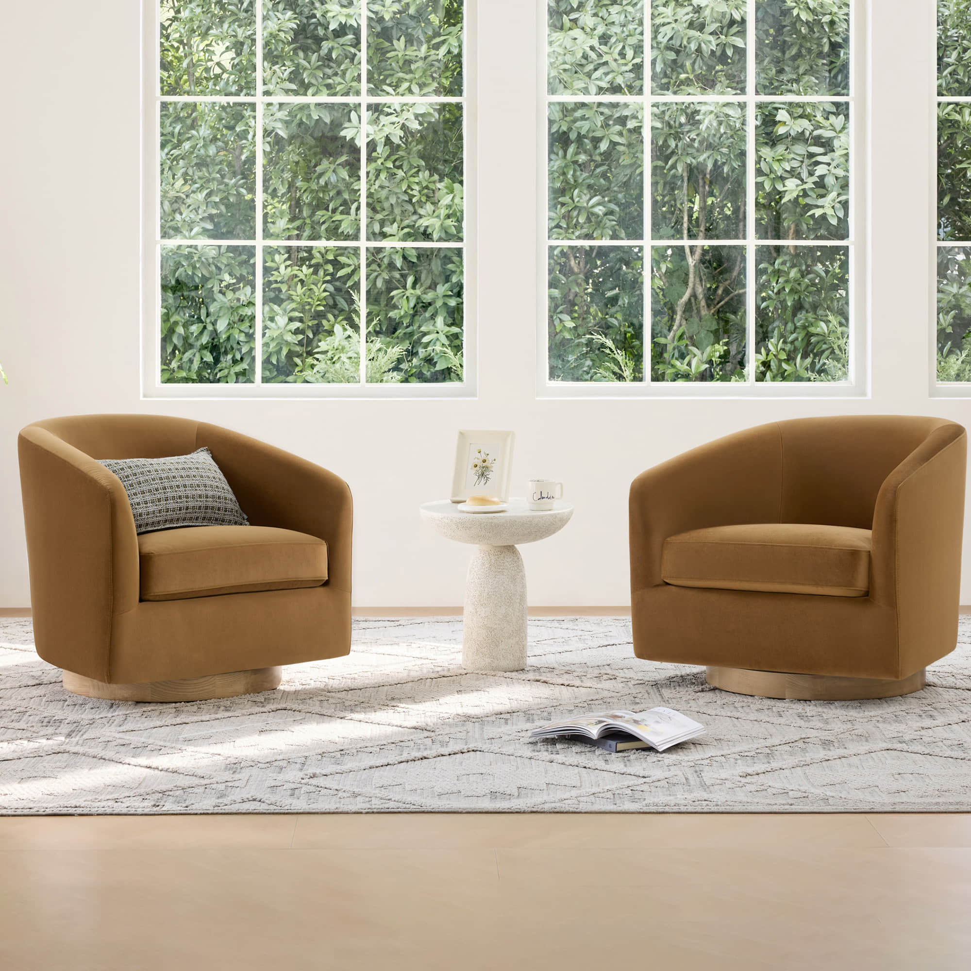 Wren Modern Swivel Accent Chair - Image 87