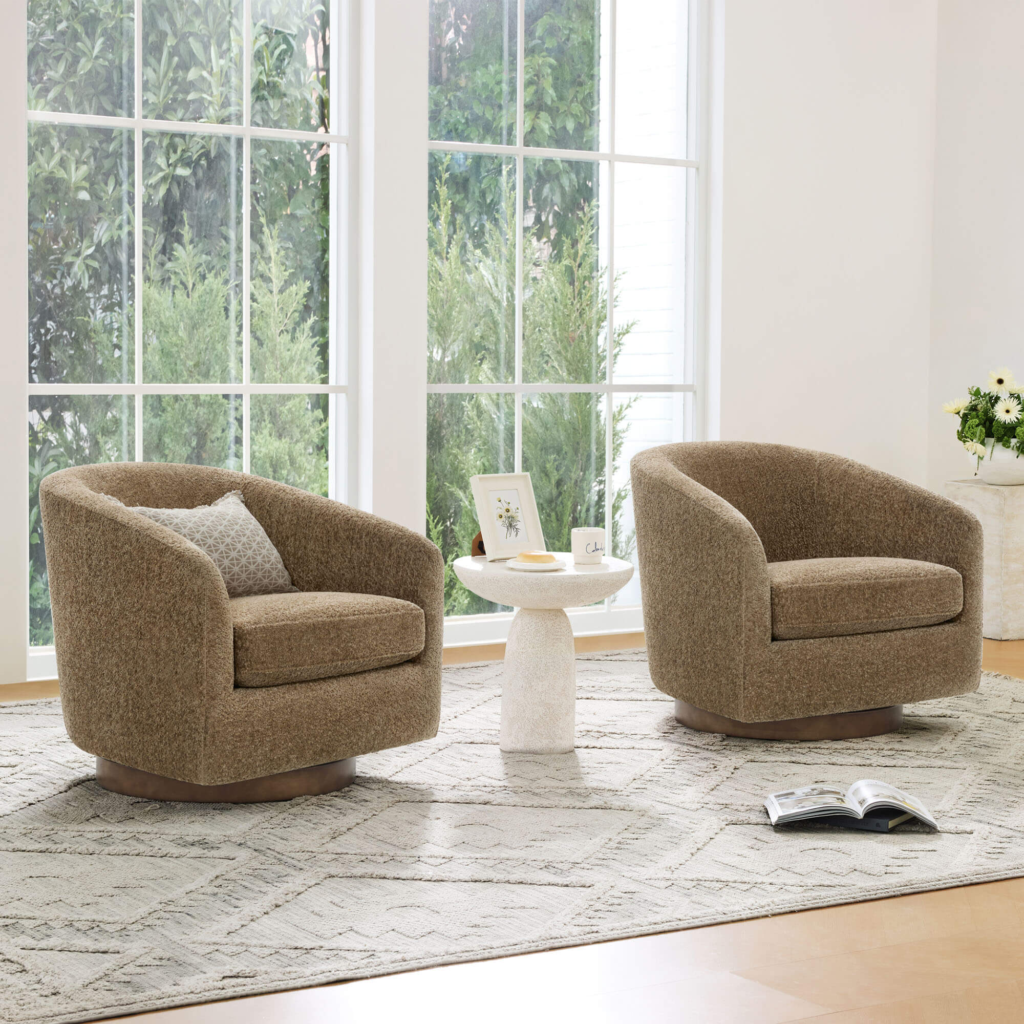 Wren Modern Swivel Accent Chair - Image 91