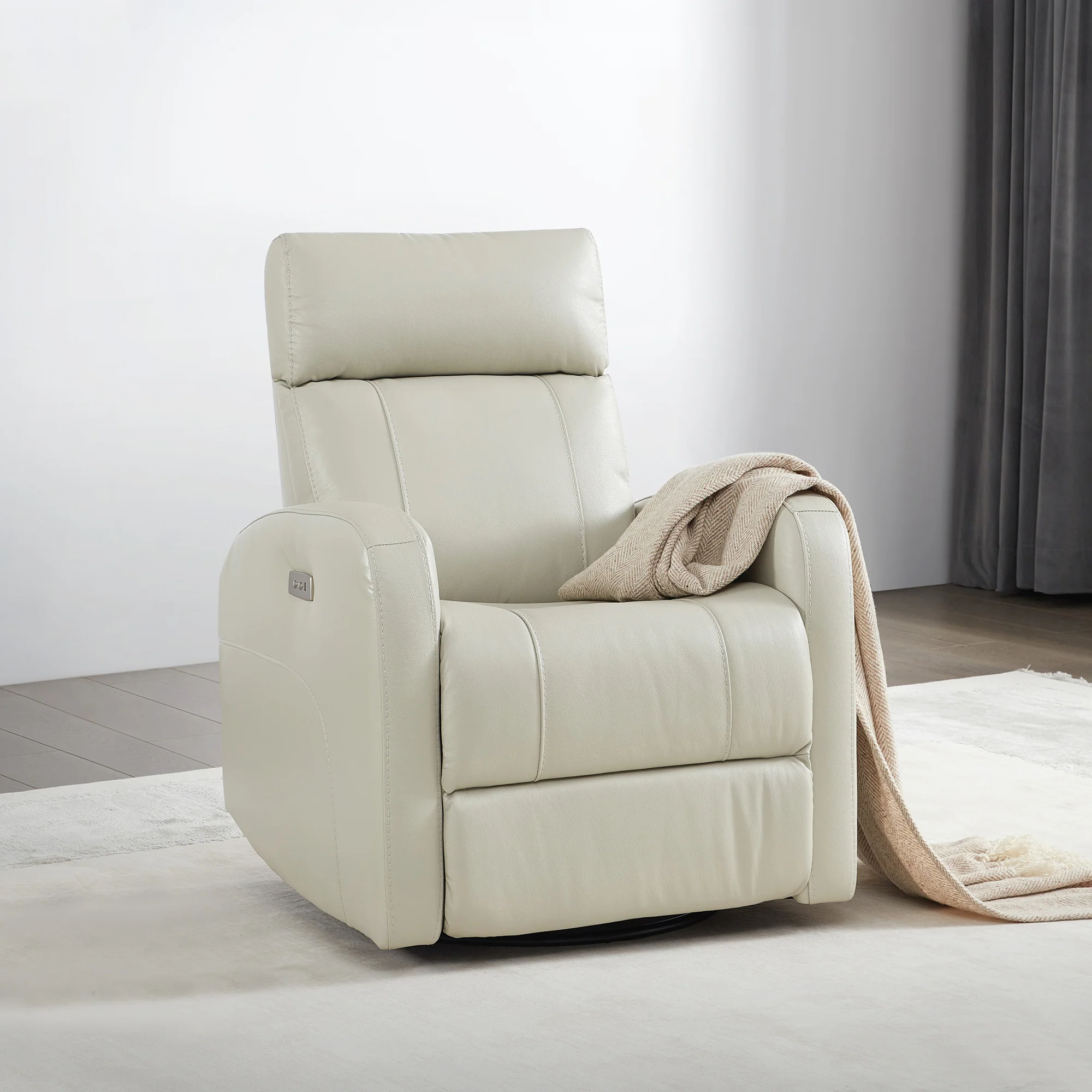 Joy Power Swivel Recliner with Manual Headrest - Image 18