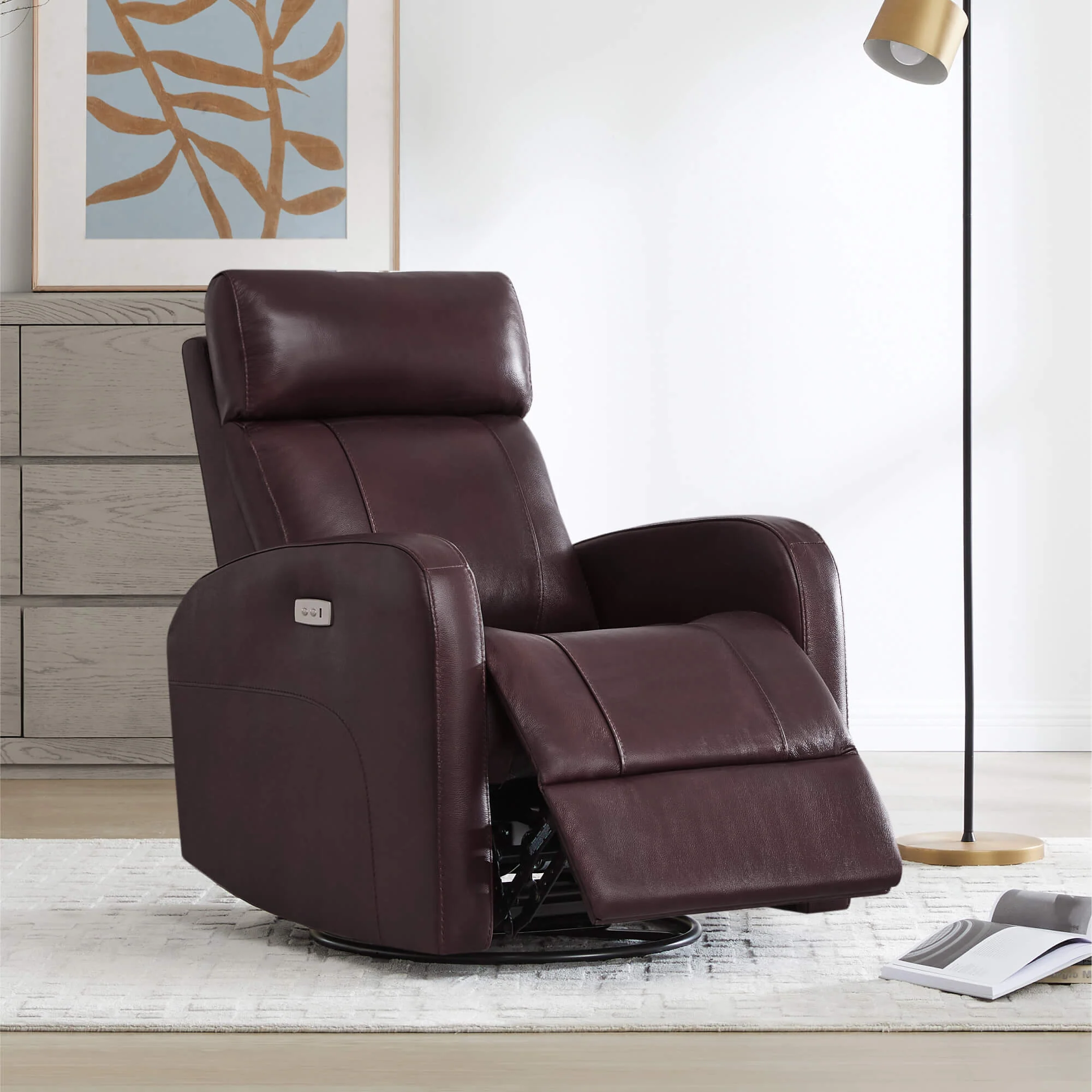 Joy Power Swivel Recliner with Manual Headrest - Image 4