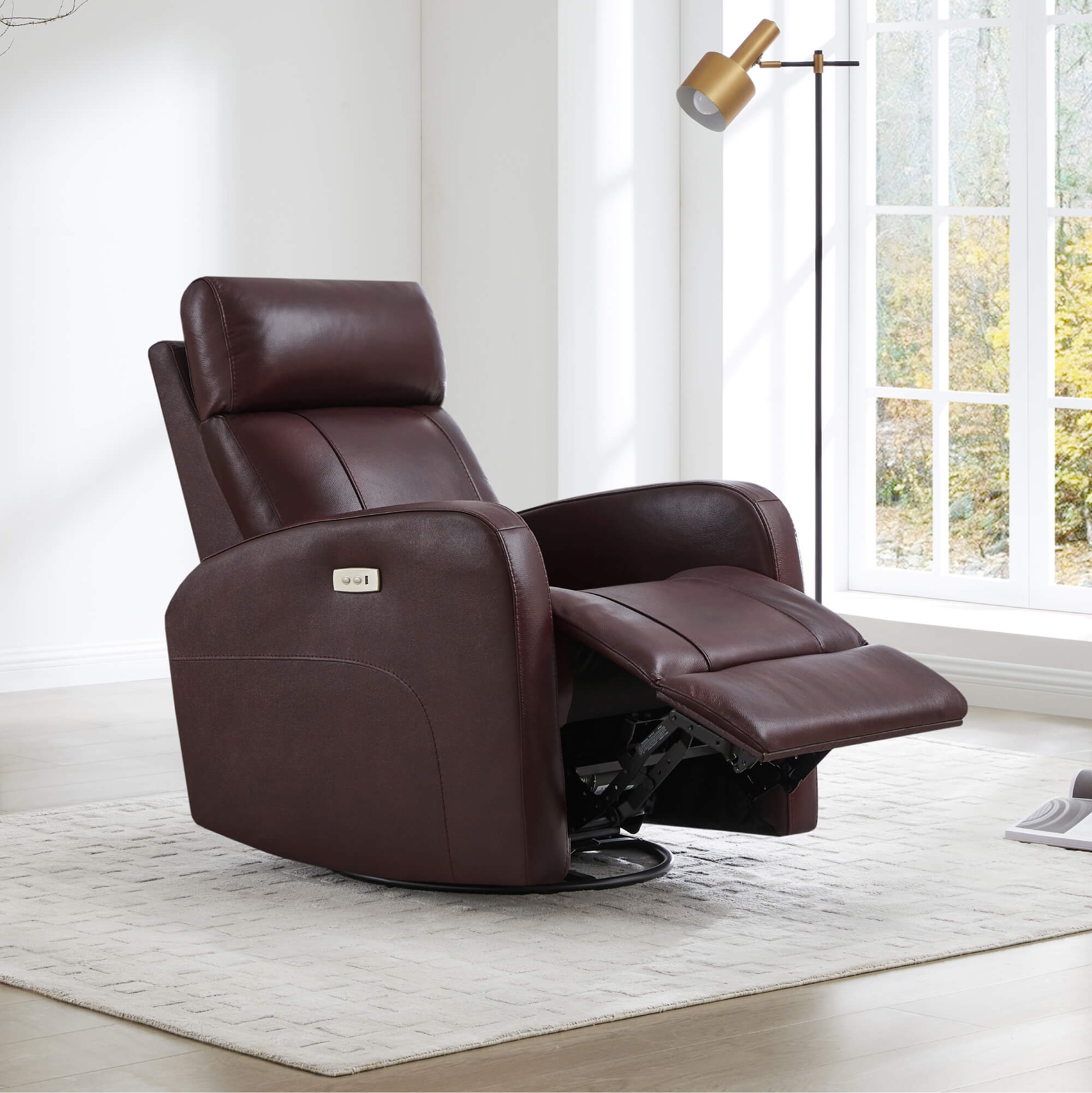 Joy Power Swivel Recliner with Manual Headrest - Image 5