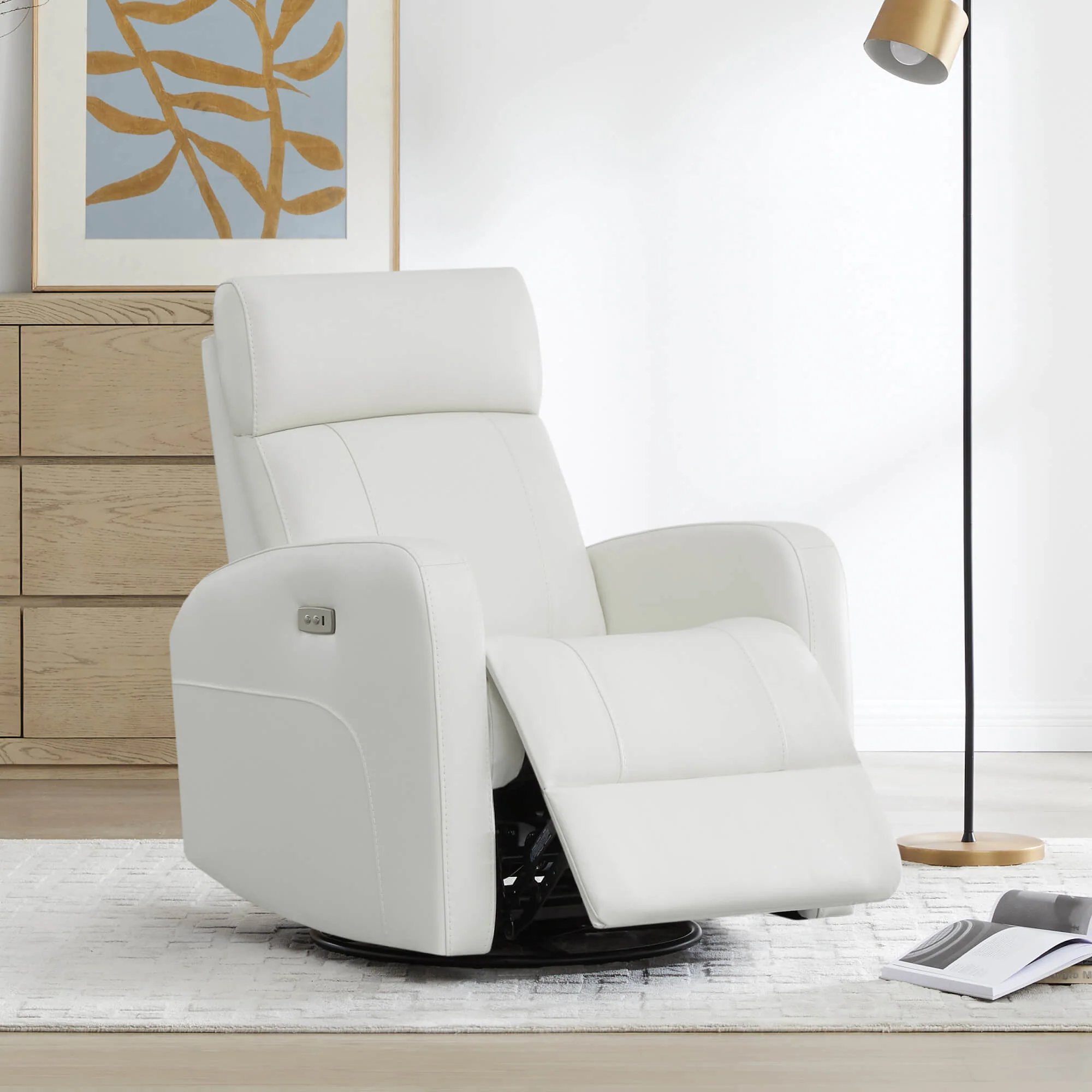 Joy Power Swivel Recliner with Manual Headrest - Image 50