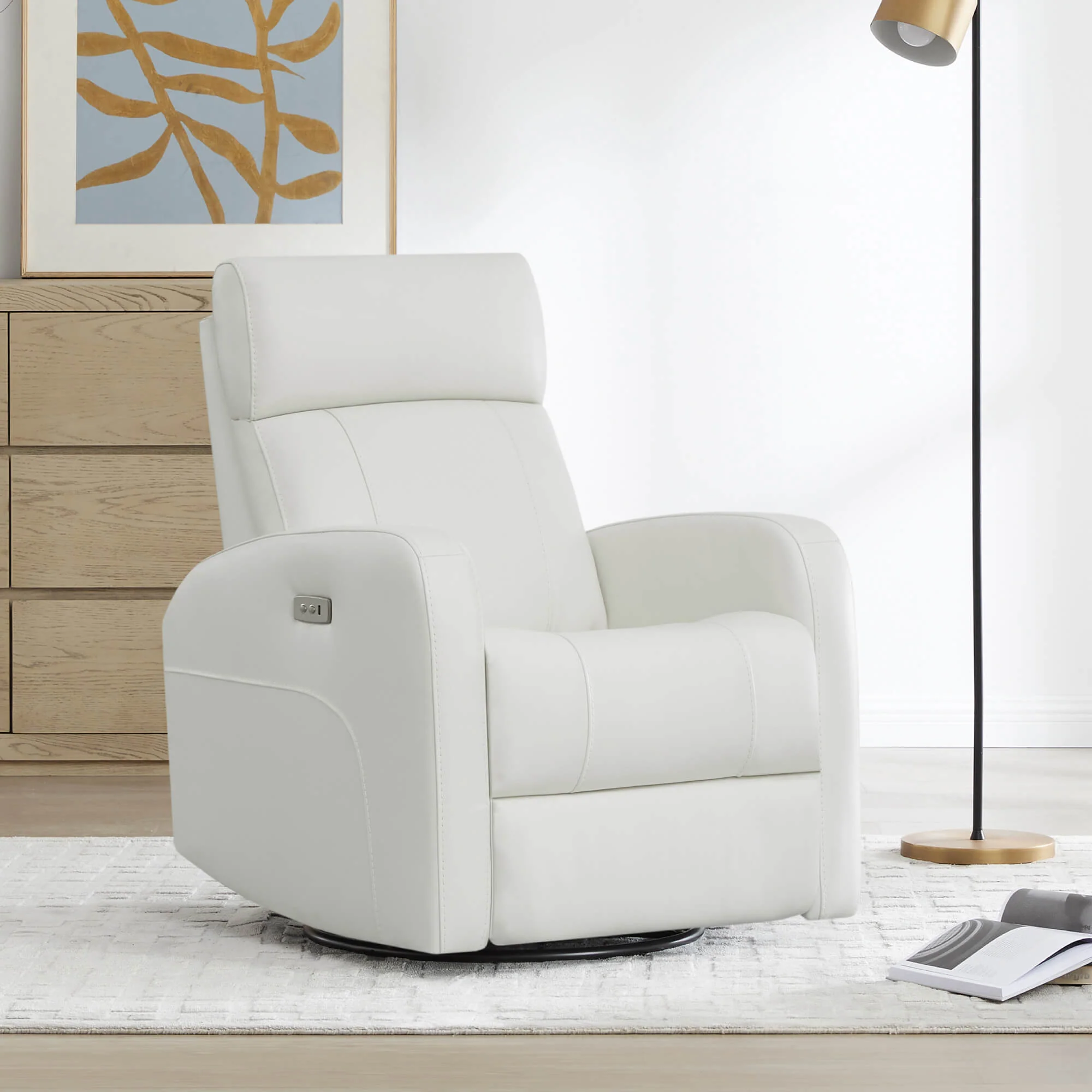 Joy Power Swivel Recliner with Manual Headrest - Image 51