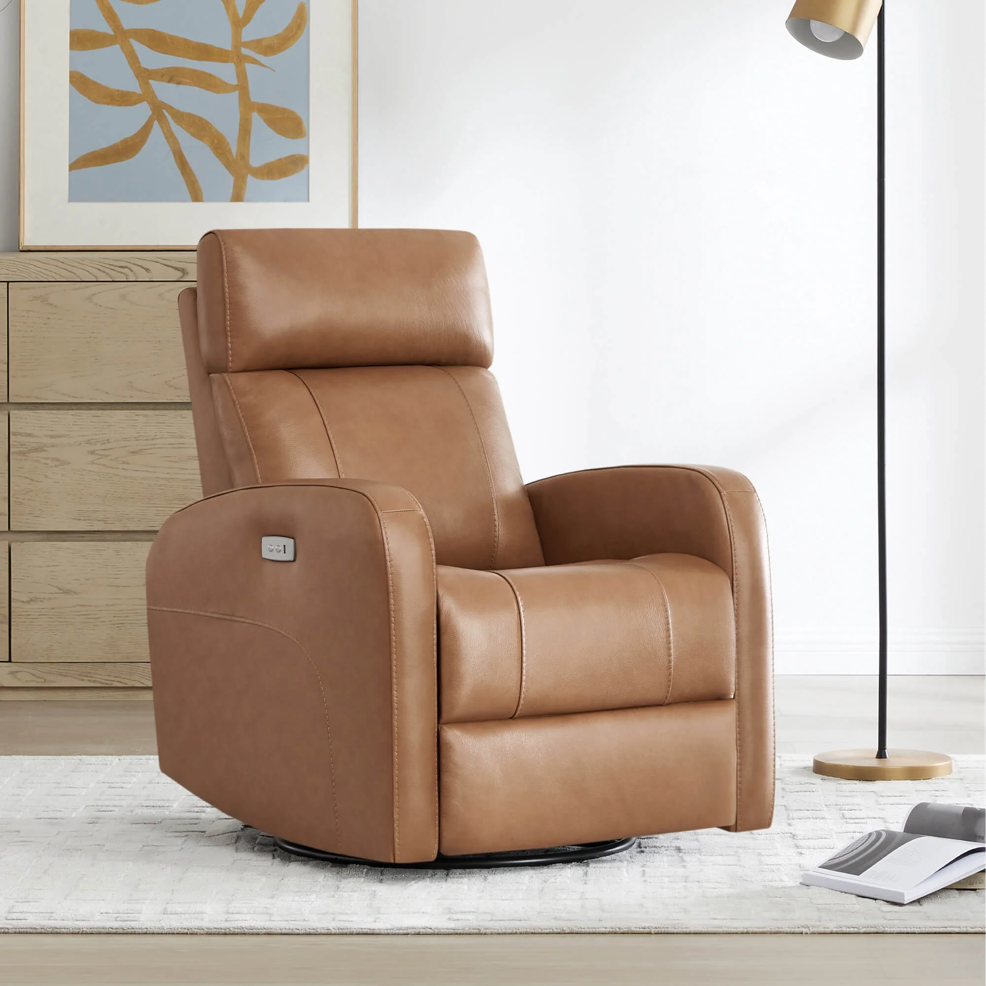 Joy Power Swivel Recliner with Manual Headrest - Image 88